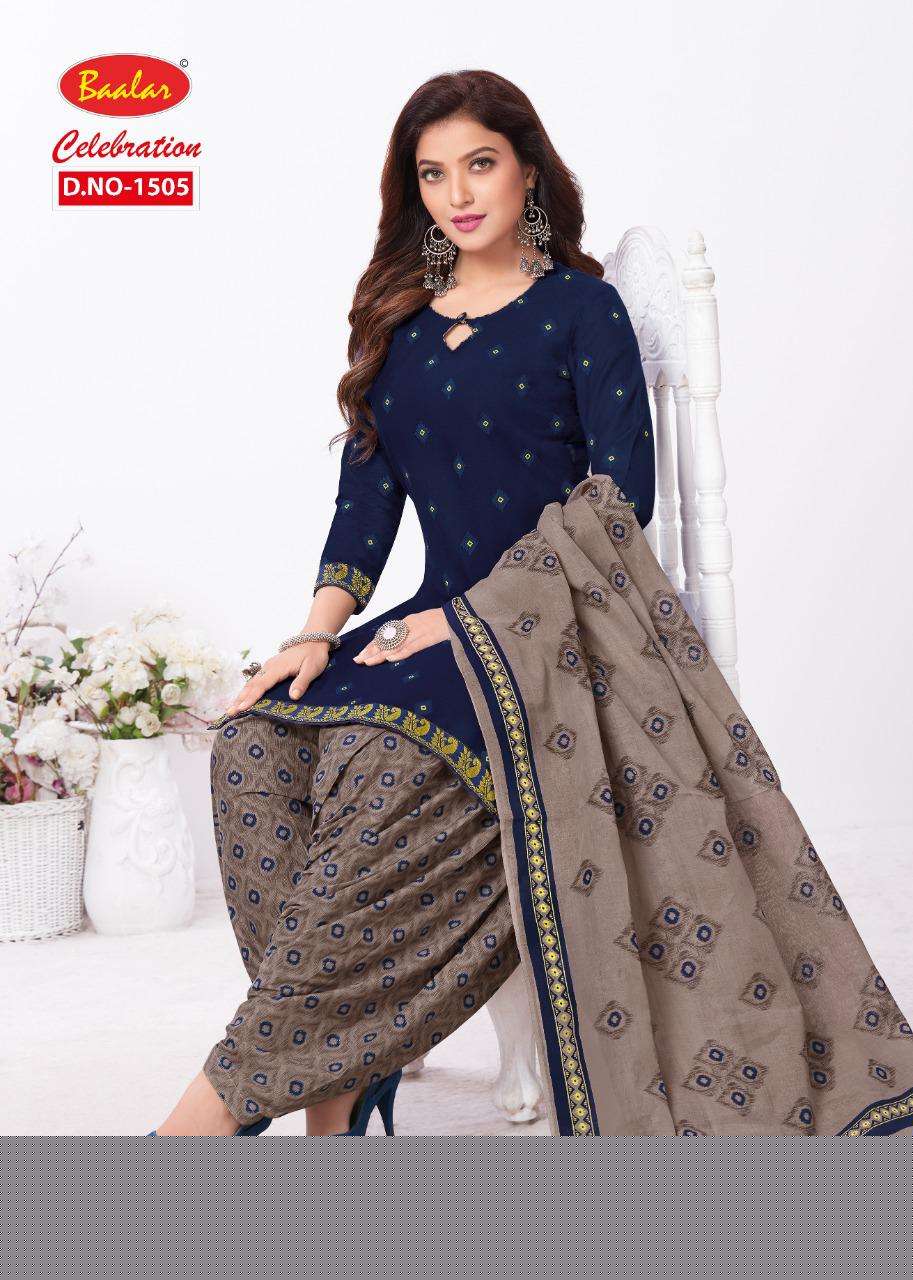 CELEBRATION VOL-15 BY BAALAR 1503 TO 1515 SERIES BEAUTIFUL STYLISH SHARARA SUITS FANCY COLORFUL CASUAL WEAR & ETHNIC WEAR & READY TO WEAR HEAVY COTTON PRINTED DRESSES AT WHOLESALE PRICE