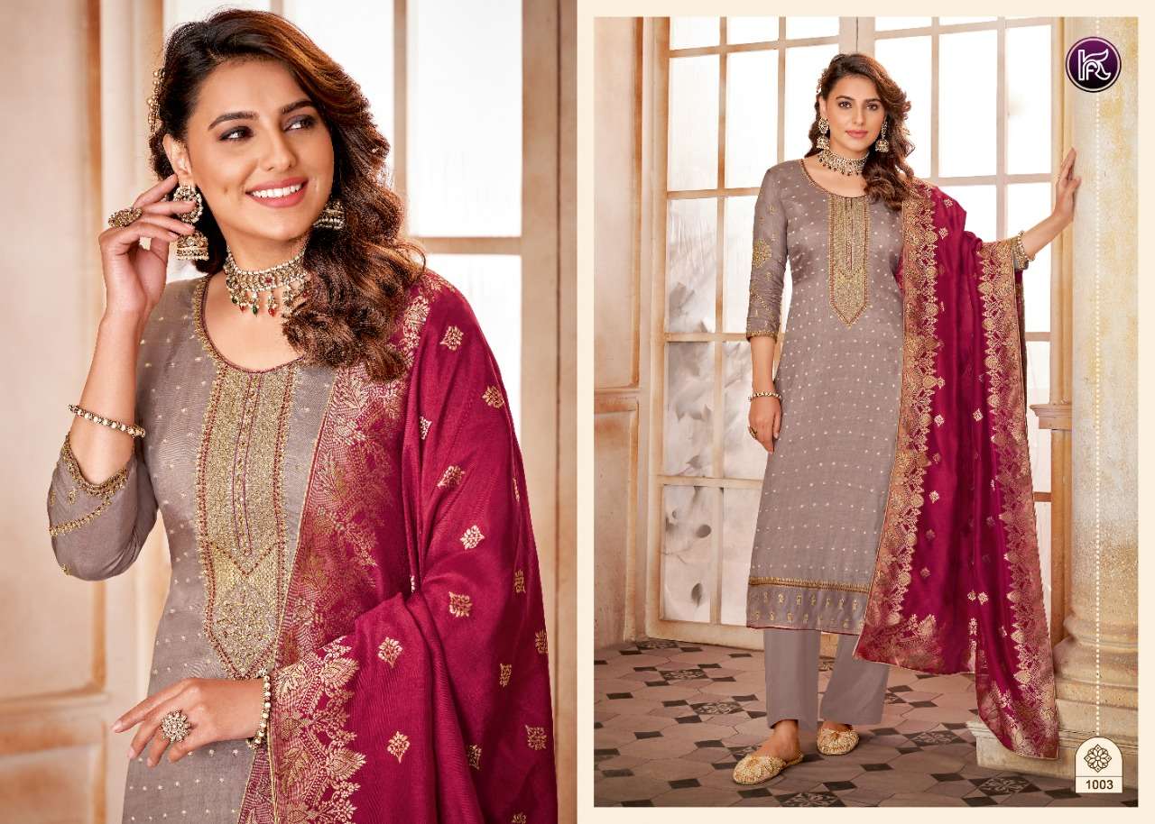KALA SILK BY KALA FASHION 1001 TO 1006 SERIES BEAUTIFUL SUITS COLORFUL STYLISH FANCY CASUAL WEAR & ETHNIC WEAR SILK EMBROIDERED DRESSES AT WHOLESALE PRICE
