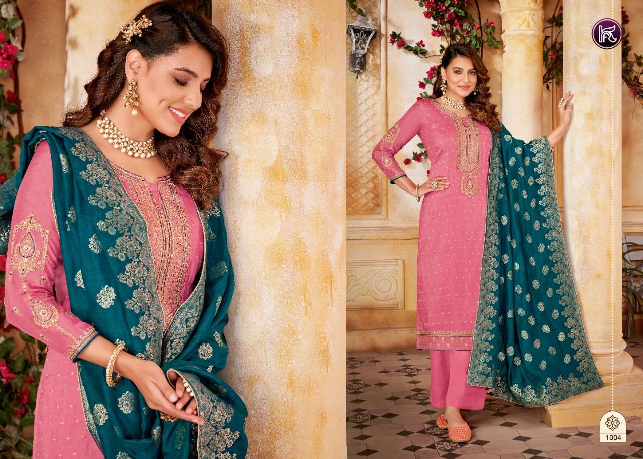 KALA SILK BY KALA FASHION 1001 TO 1006 SERIES BEAUTIFUL SUITS COLORFUL STYLISH FANCY CASUAL WEAR & ETHNIC WEAR SILK EMBROIDERED DRESSES AT WHOLESALE PRICE