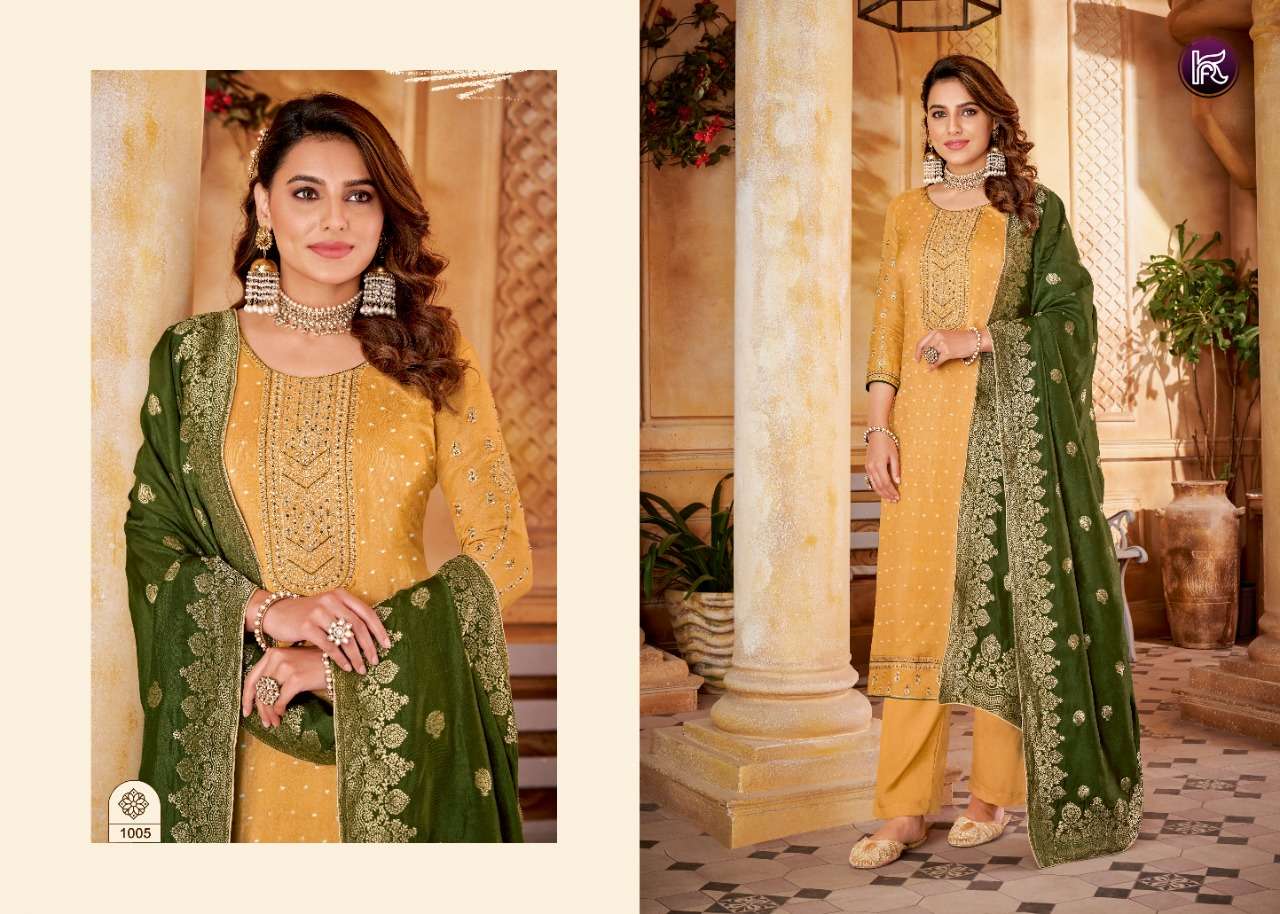 KALA SILK BY KALA FASHION 1001 TO 1006 SERIES BEAUTIFUL SUITS COLORFUL STYLISH FANCY CASUAL WEAR & ETHNIC WEAR SILK EMBROIDERED DRESSES AT WHOLESALE PRICE