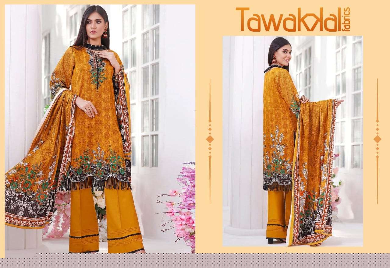 OPULENCE LUXURY COTTON VOL-6 BY TAWAKKAL FAB 6001 TO 6010 SERIES BEAUTIFUL SUITS COLORFUL STYLISH FANCY CASUAL WEAR & ETHNIC WEAR COTTON PRINT DRESSES AT WHOLESALE PRICE