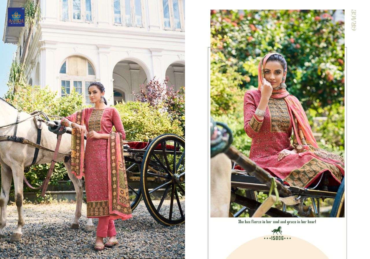 SAAVYA BY SAHIRA EXPORTS 15001 TO 15008 SERIES BEAUTIFUL STYLISH SUITS FANCY COLORFUL CASUAL WEAR & ETHNIC WEAR & READY TO WEAR JAM SATIN DRESSES AT WHOLESALE PRICE