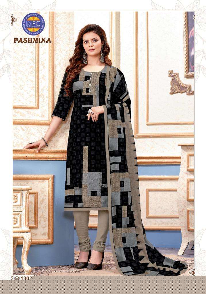 PASHMINA VOL-13 BY MFC 1301 TO 1312 SERIES SUITS BEAUTIFUL FANCY COLORFUL STYLISH PARTY WEAR & OCCASIONAL WEAR FANCY PRINTED DRESSES AT WHOLESALE PRICE