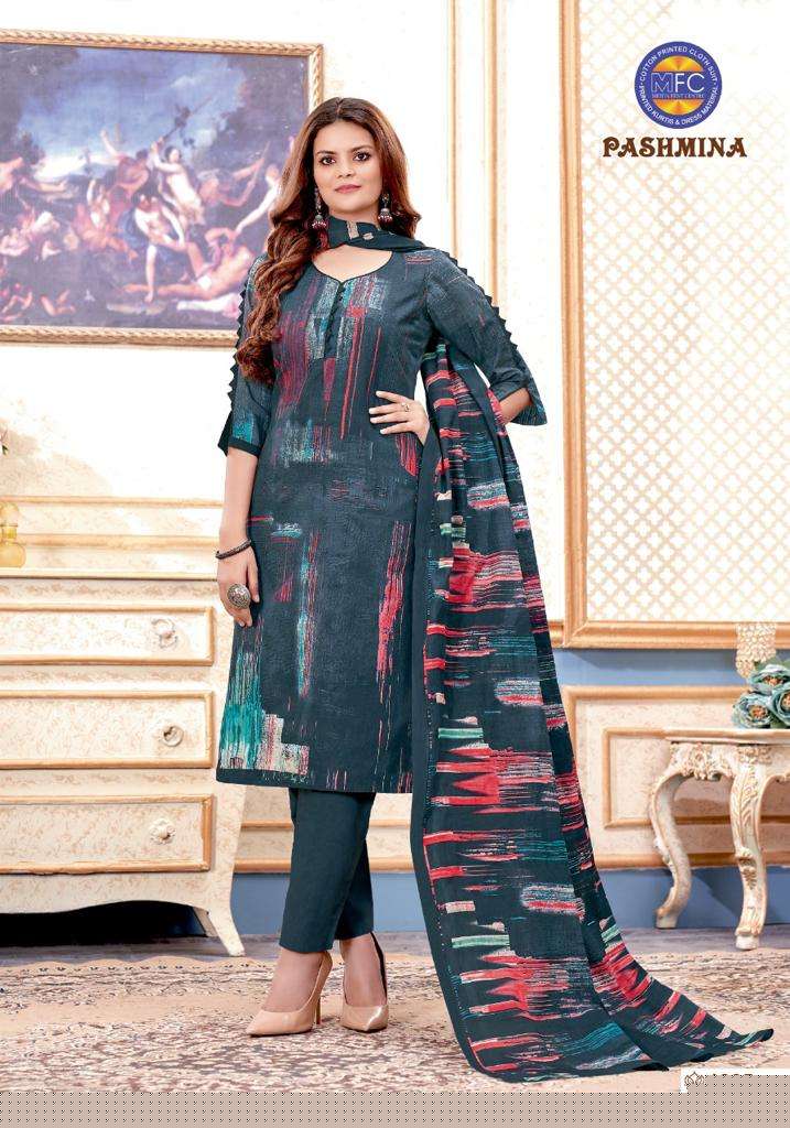 PASHMINA VOL-13 BY MFC 1301 TO 1312 SERIES SUITS BEAUTIFUL FANCY COLORFUL STYLISH PARTY WEAR & OCCASIONAL WEAR FANCY PRINTED DRESSES AT WHOLESALE PRICE