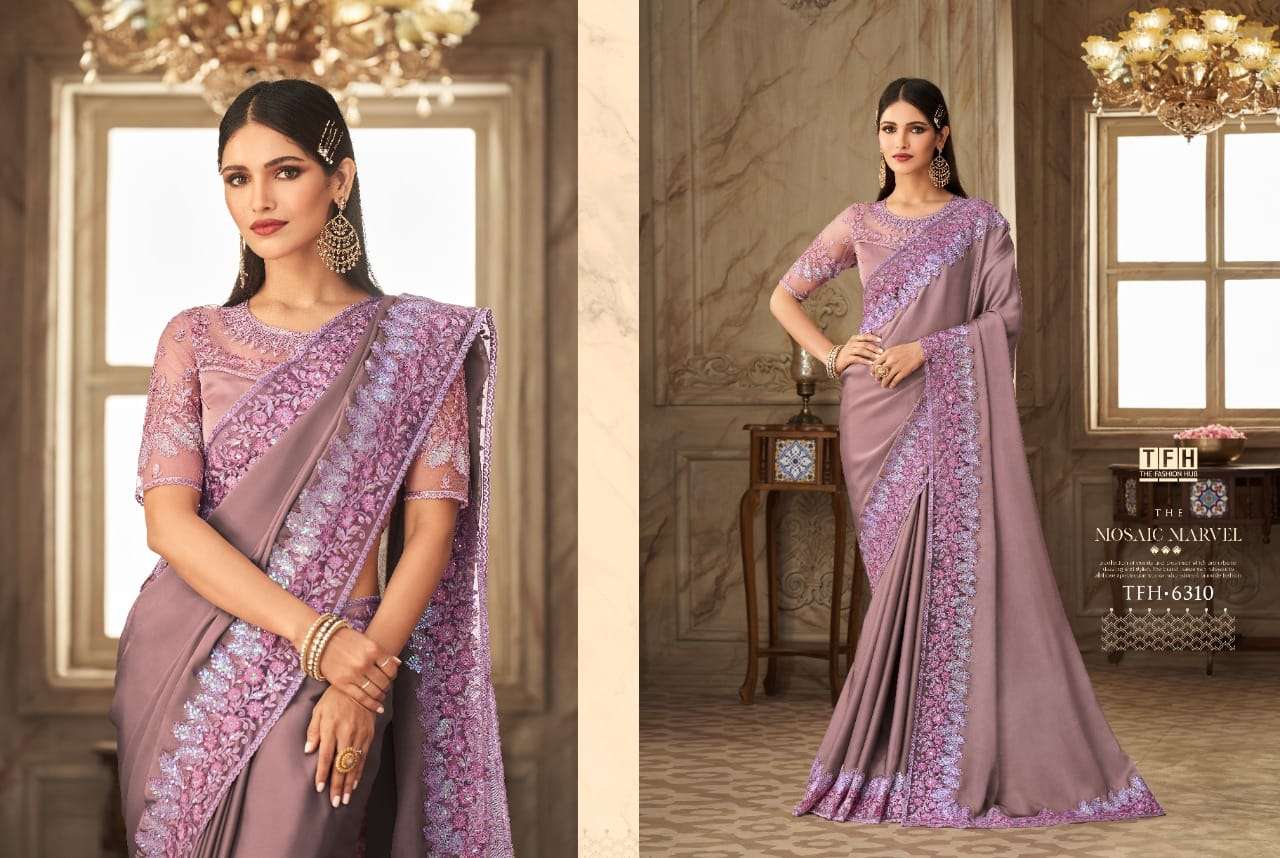SAFFRON STORY VOL-2 BY TFH 6301 TO 6316 SERIES INDIAN TRADITIONAL WEAR COLLECTION BEAUTIFUL STYLISH FANCY COLORFUL PARTY WEAR & OCCASIONAL WEAR SILK SAREES AT WHOLESALE PRICE