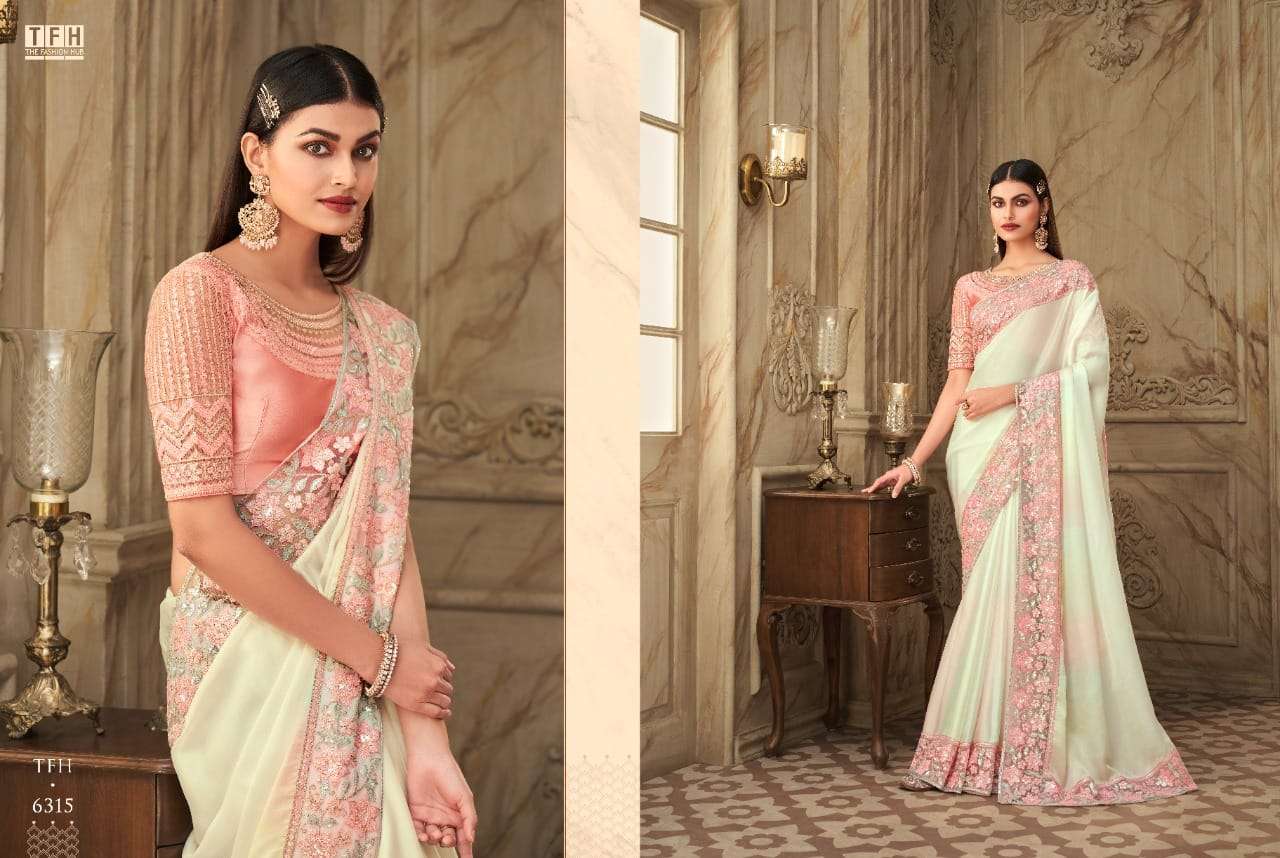 SAFFRON STORY VOL-2 BY TFH 6301 TO 6316 SERIES INDIAN TRADITIONAL WEAR COLLECTION BEAUTIFUL STYLISH FANCY COLORFUL PARTY WEAR & OCCASIONAL WEAR SILK SAREES AT WHOLESALE PRICE