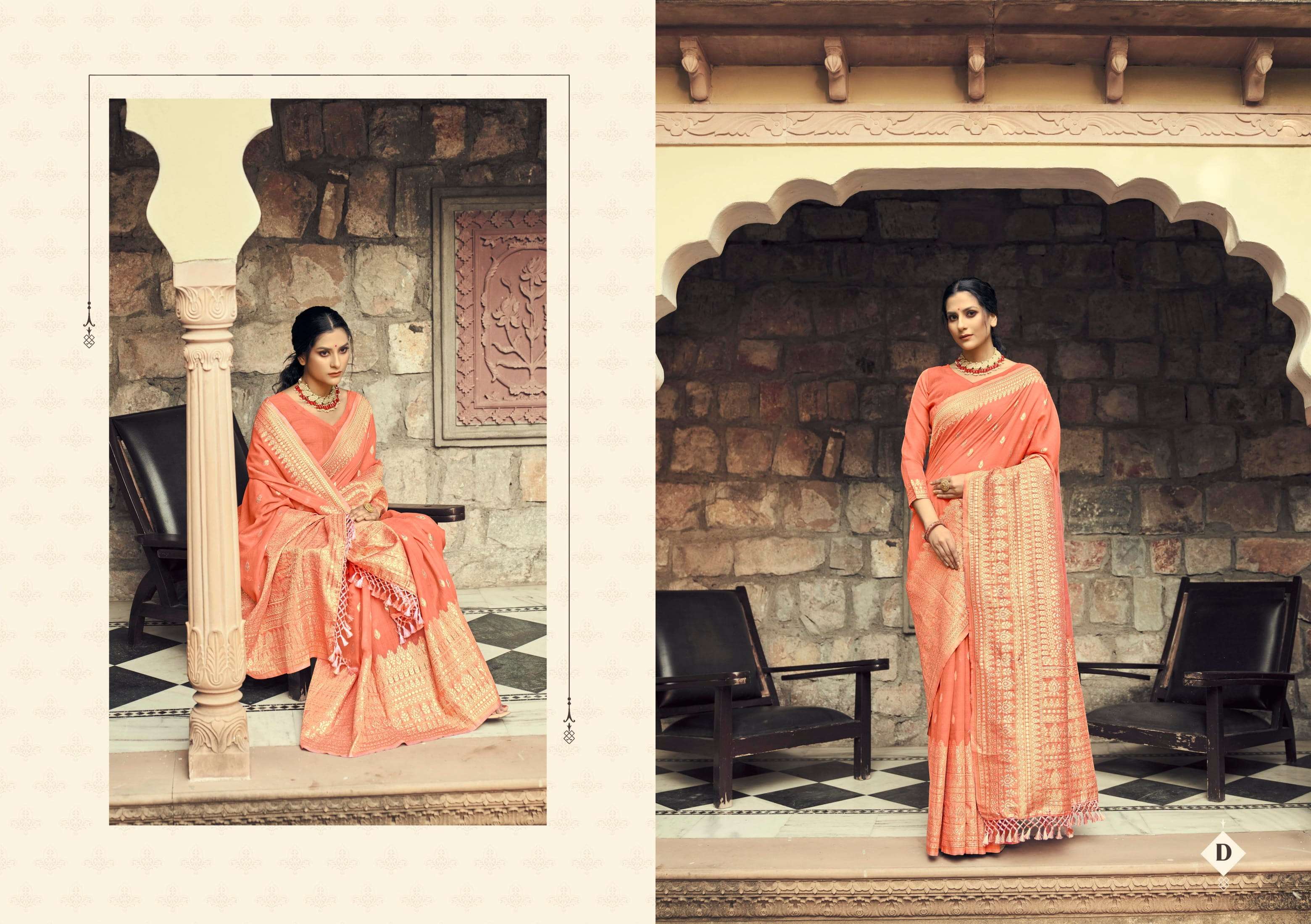 KASAB ZARI VOL-5 BY SHANGRILA A TO E SERIES INDIAN TRADITIONAL WEAR COLLECTION BEAUTIFUL STYLISH FANCY COLORFUL PARTY WEAR & OCCASIONAL WEAR PURE SILK SAREES AT WHOLESALE PRICE