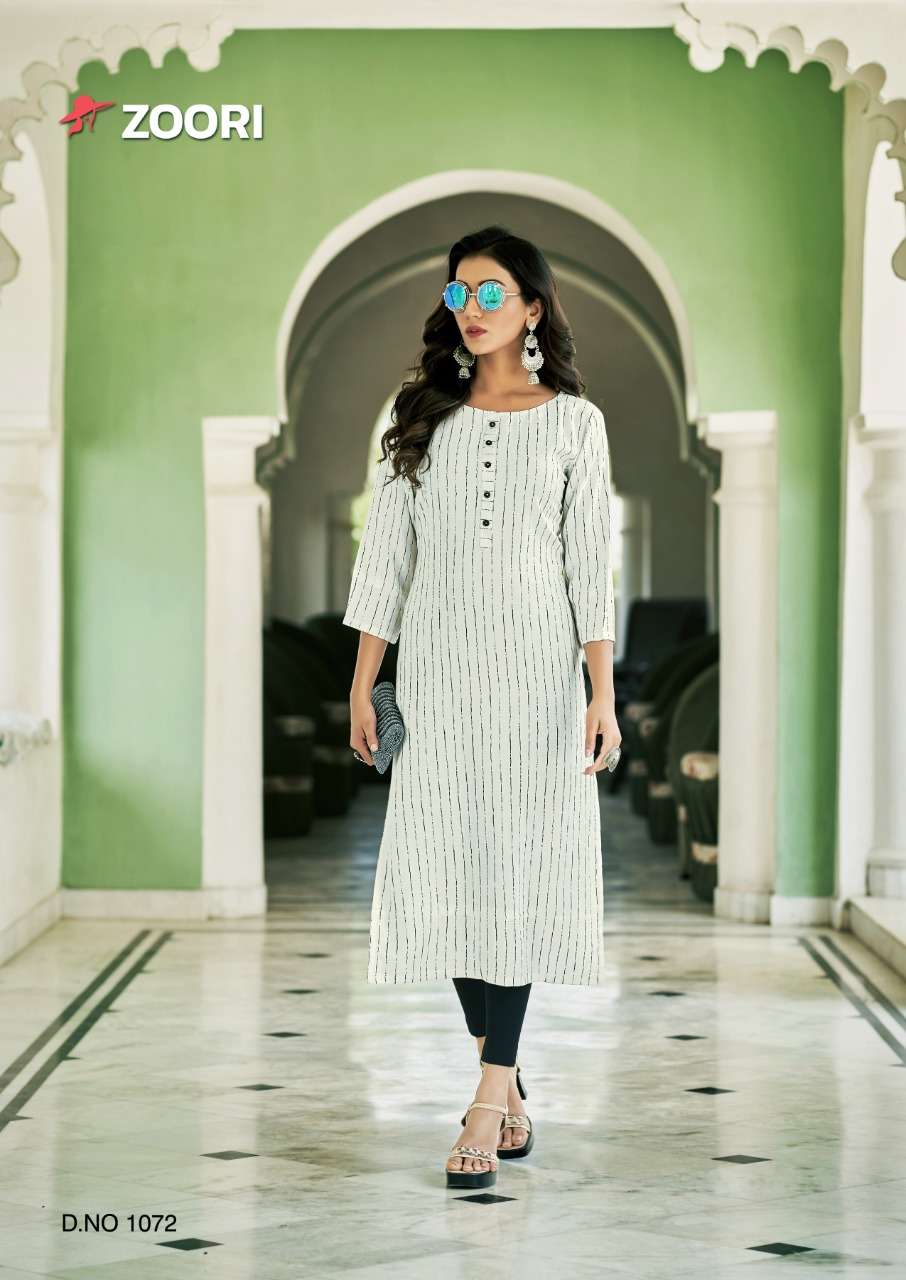 AKSHARA VOL-12 BY ZOORI 1069 TO 1074 SERIES DESIGNER STYLISH FANCY COLORFUL BEAUTIFUL PARTY WEAR & ETHNIC WEAR COLLECTION RAYON PRINT KURTIS AT WHOLESALE PRICE