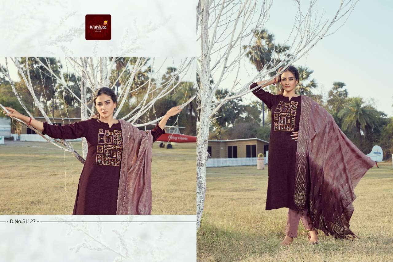 JASHN BY KRISHRIYAA BEAUTIFUL SUITS COLORFUL STYLISH FANCY CASUAL WEAR & ETHNIC WEAR VISCOSE EMBROIDERED DRESSES AT WHOLESALE PRICE
