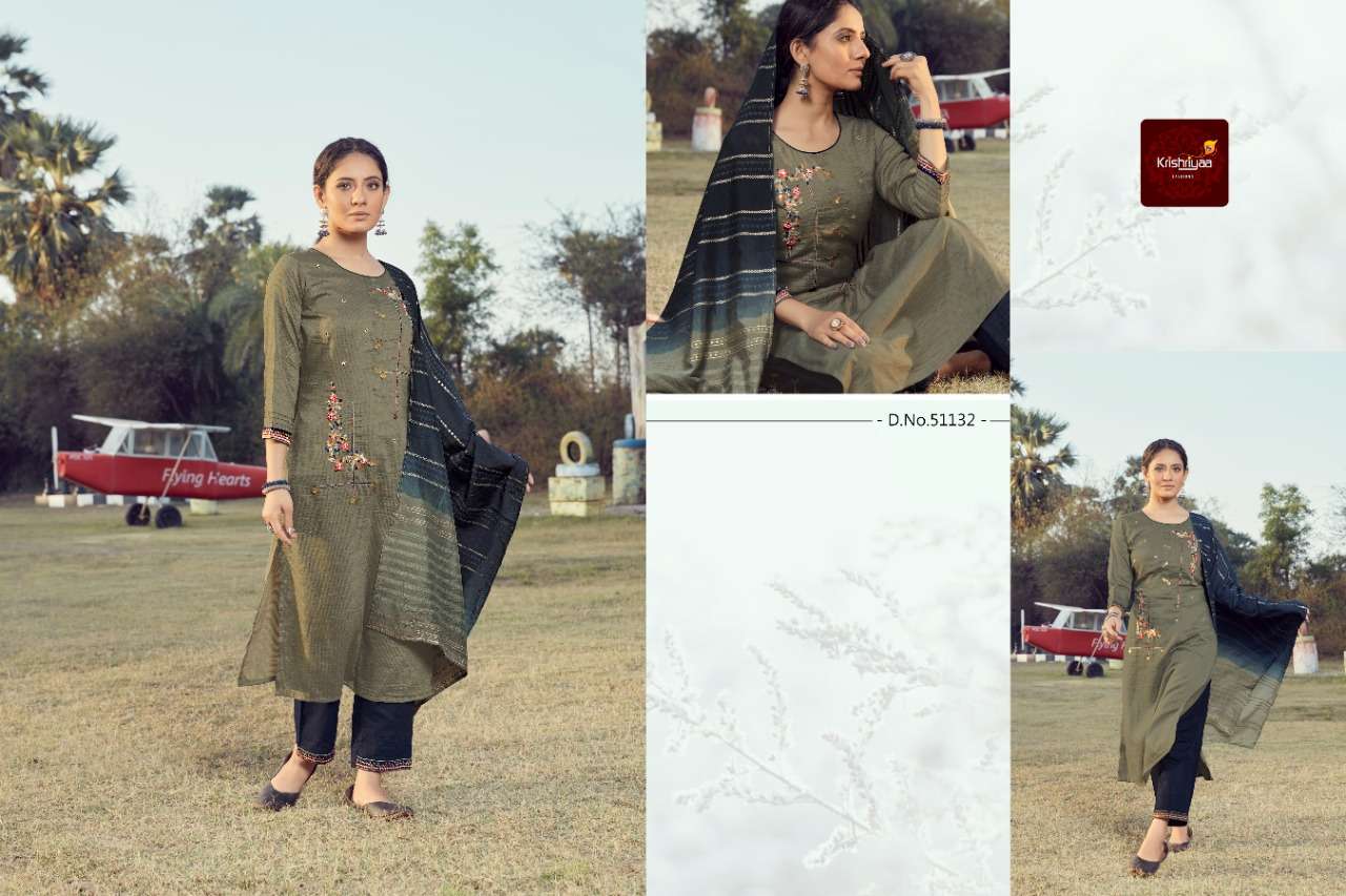 JASHN BY KRISHRIYAA BEAUTIFUL SUITS COLORFUL STYLISH FANCY CASUAL WEAR & ETHNIC WEAR VISCOSE EMBROIDERED DRESSES AT WHOLESALE PRICE