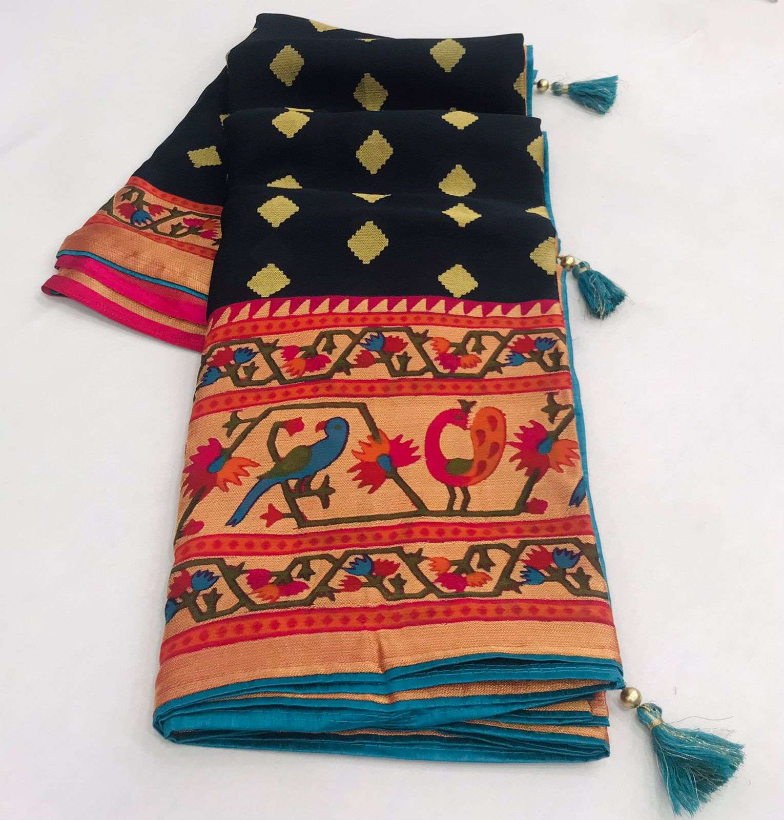 PAITHANI SILK BY KASHVI CREATION 01 TO 10 SERIES INDIAN TRADITIONAL WEAR COLLECTION BEAUTIFUL STYLISH FANCY COLORFUL PARTY WEAR & OCCASIONAL WEAR SOFT BRASSO SAREES AT WHOLESALE PRICE