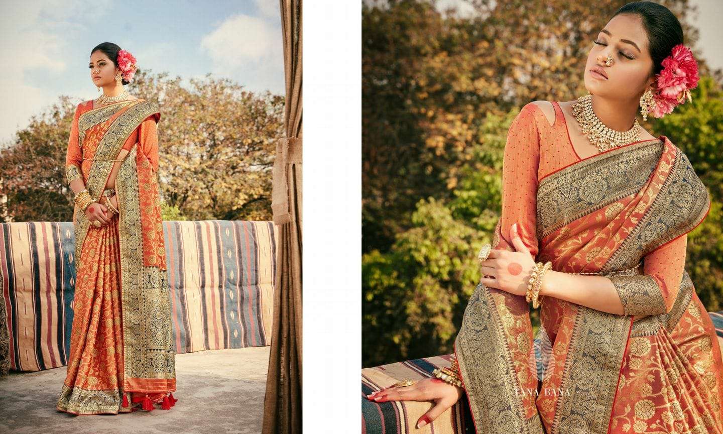 MOKSHA BY TANA BANA A TO E SERIES INDIAN TRADITIONAL WEAR COLLECTION BEAUTIFUL STYLISH FANCY COLORFUL PARTY WEAR & OCCASIONAL WEAR SILK SAREES AT WHOLESALE PRICE