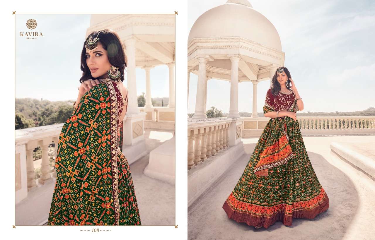 MAAYA VOL-1 BY KAVIRA 101 TO 109 SERIES DESIGNER BEAUTIFUL NAVRATRI COLLECTION OCCASIONAL WEAR & PARTY WEAR FANCY LEHENGAS AT WHOLESALE PRICE
