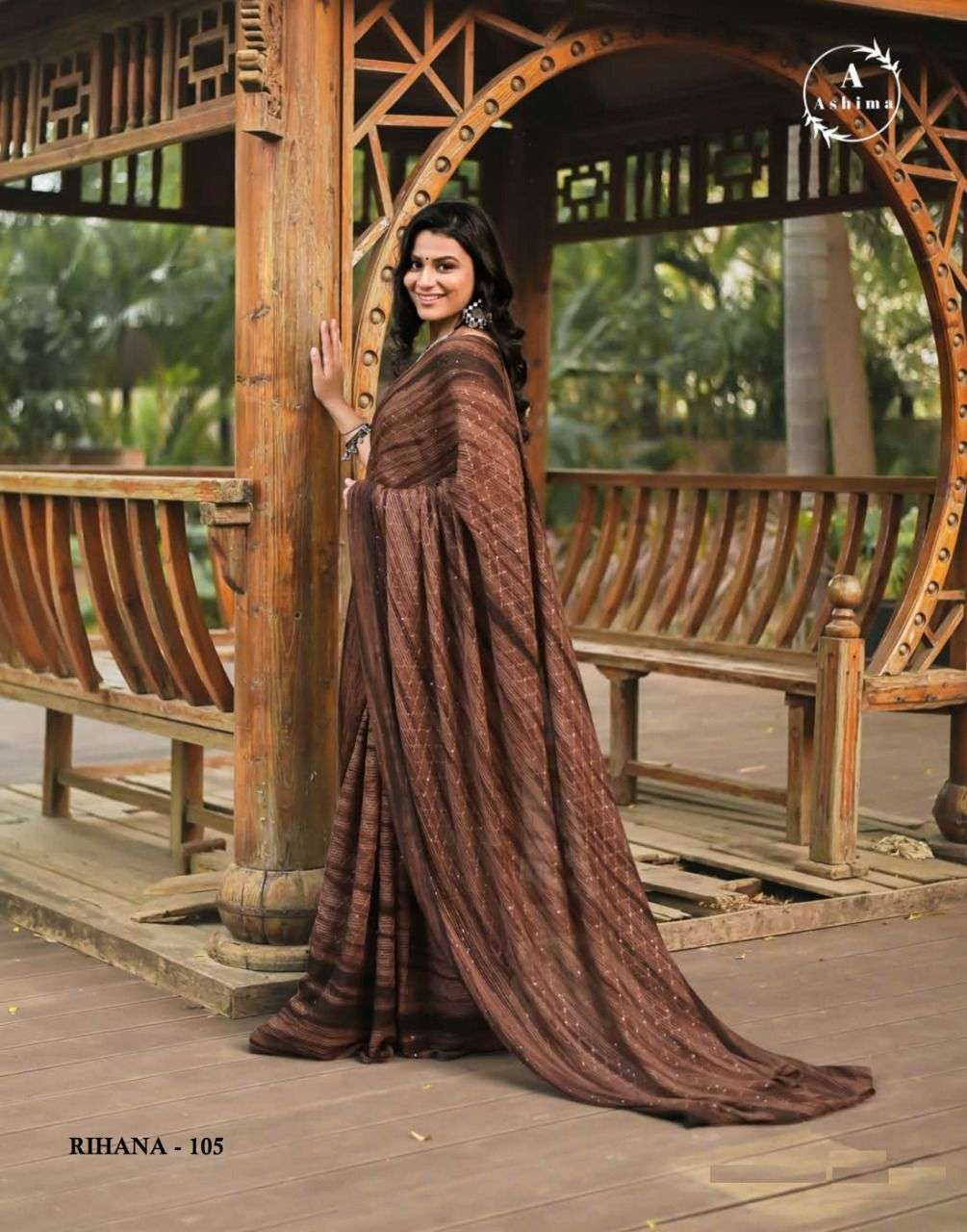 RIHANA PRISM BY ASHIMA 101 TO 108 SERIES INDIAN TRADITIONAL WEAR COLLECTION BEAUTIFUL STYLISH FANCY COLORFUL PARTY WEAR & OCCASIONAL WEAR GEORGETTE EMBROIDERED SAREES AT WHOLESALE PRICE