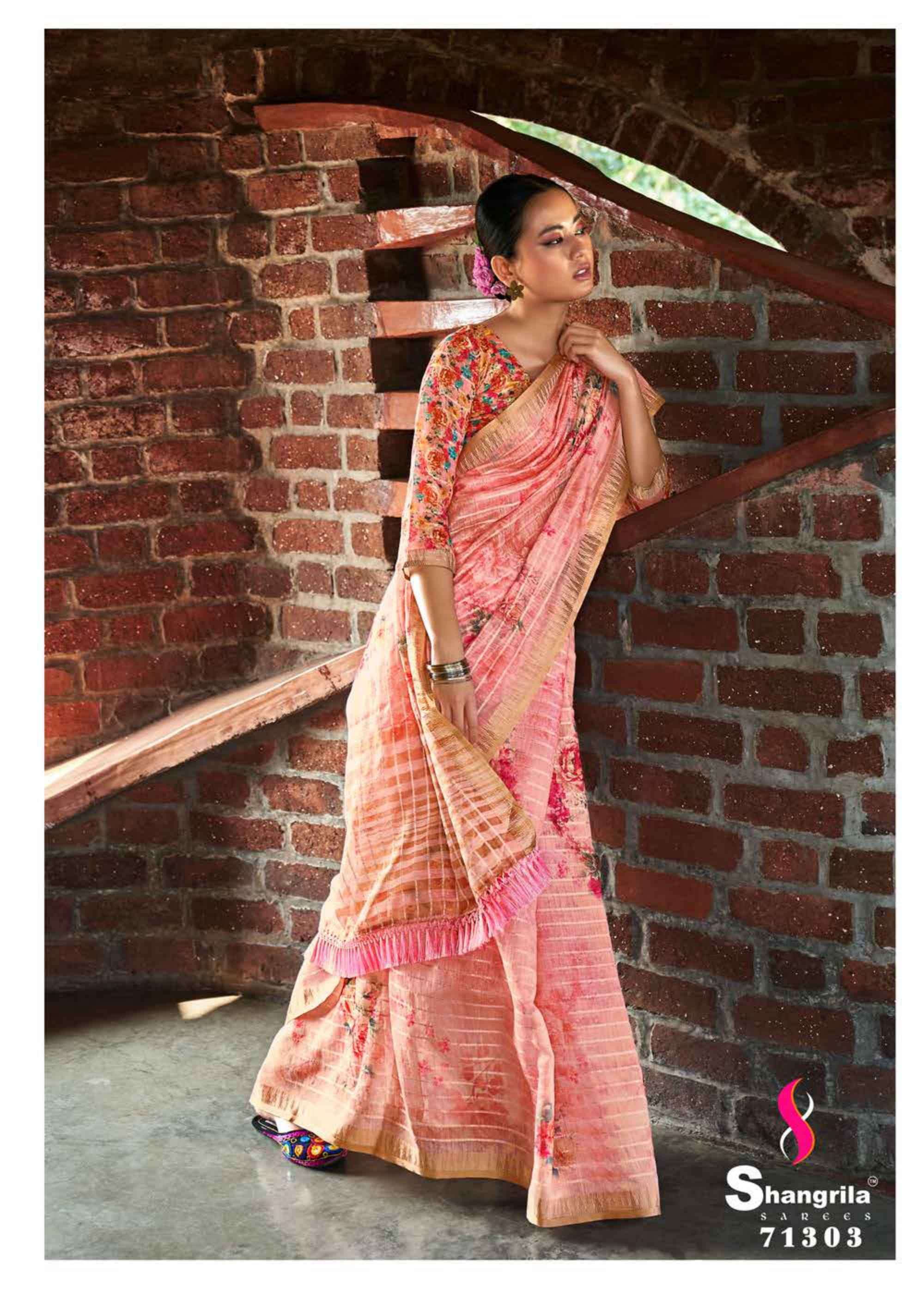 APSARA SEQUINS BY SHANGRILA 71301 TO 71308 SERIES INDIAN TRADITIONAL WEAR COLLECTION BEAUTIFUL STYLISH FANCY COLORFUL PARTY WEAR & OCCASIONAL WEAR FANCY SAREES AT WHOLESALE PRICE
