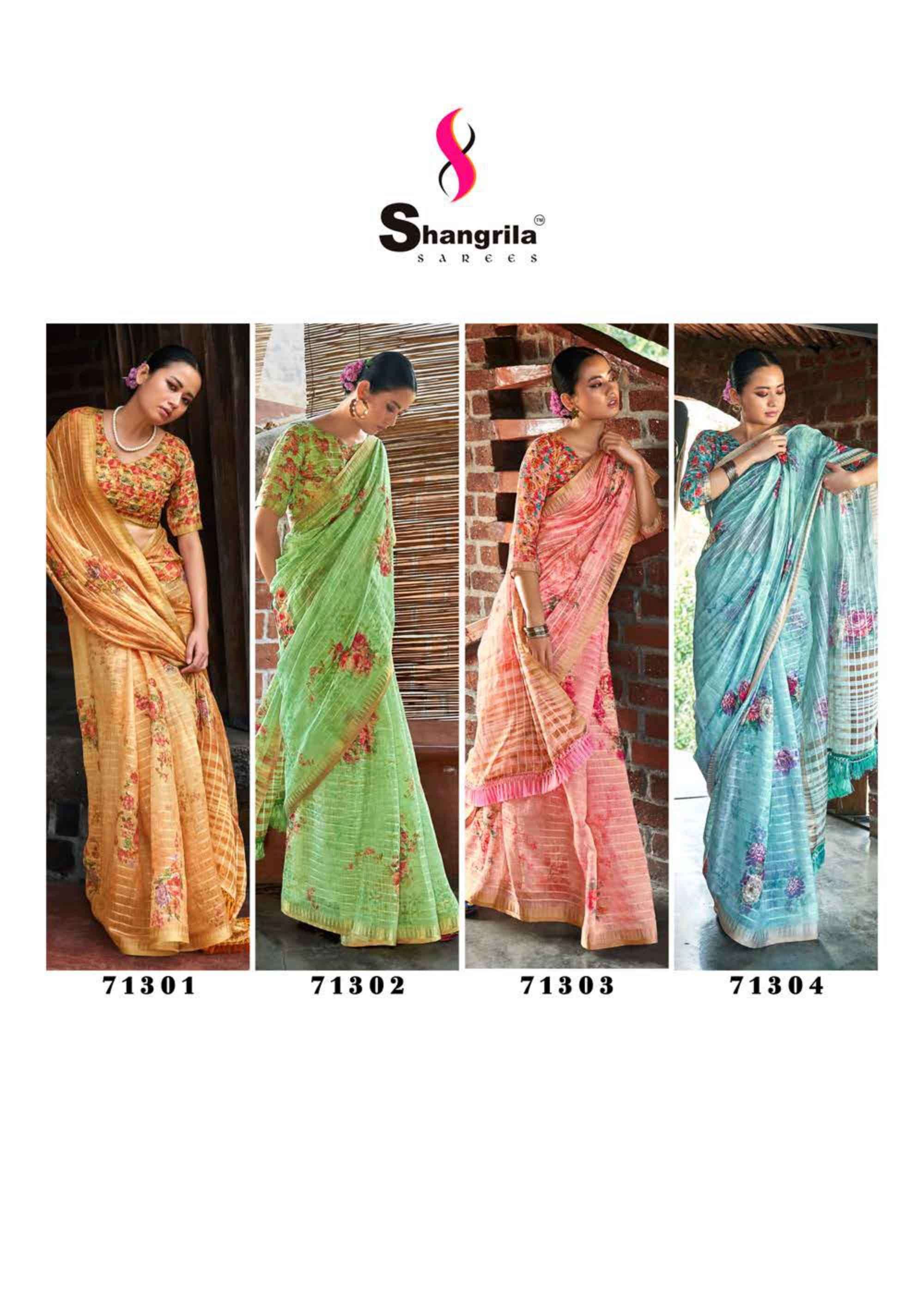 APSARA SEQUINS BY SHANGRILA 71301 TO 71308 SERIES INDIAN TRADITIONAL WEAR COLLECTION BEAUTIFUL STYLISH FANCY COLORFUL PARTY WEAR & OCCASIONAL WEAR FANCY SAREES AT WHOLESALE PRICE
