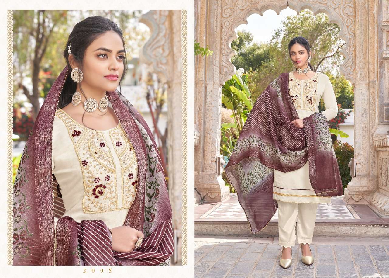MANN MAHEK VOL-2 BY 7 CLOUDS 2001 TO 2006 SERIES BEAUTIFUL SUITS COLORFUL STYLISH FANCY CASUAL WEAR & ETHNIC WEAR PURE BANARASI DRESSES AT WHOLESALE PRICE