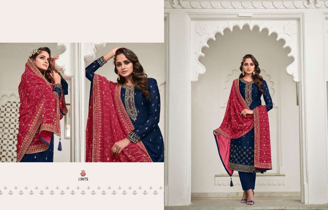 MANNAT BY ZISA 13071 TO 13076 SERIES BEAUTIFUL SUITS COLORFUL STYLISH FANCY CASUAL WEAR & ETHNIC WEAR MINI SILK DRESSES AT WHOLESALE PRICE