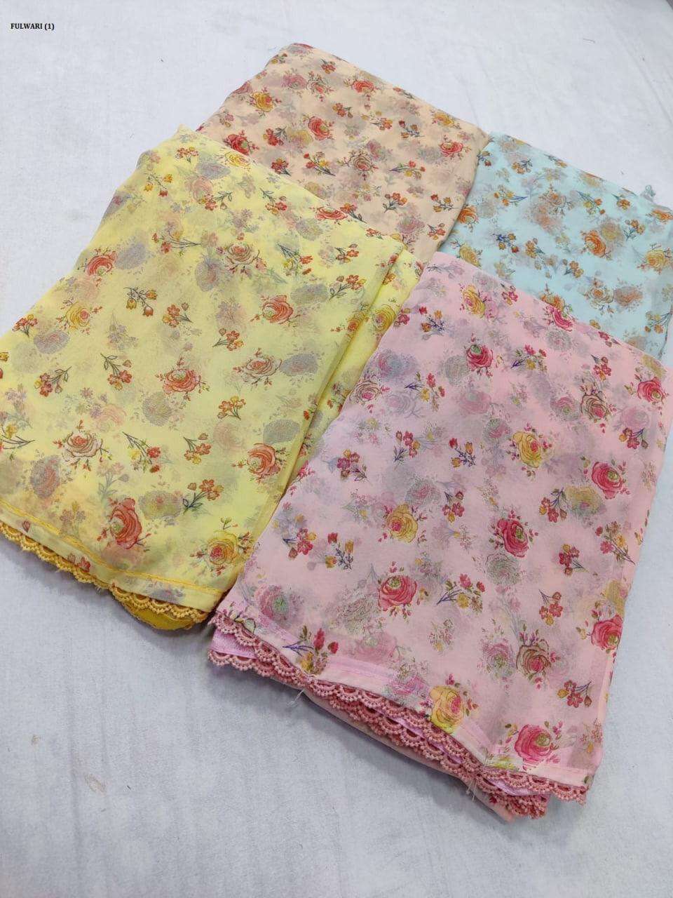 FULWARI BY SHREE MATARAM 01 TO 20 SERIES INDIAN TRADITIONAL WEAR COLLECTION BEAUTIFUL STYLISH FANCY COLORFUL PARTY WEAR & OCCASIONAL WEAR COTTON PRINT SAREES AT WHOLESALE PRICE