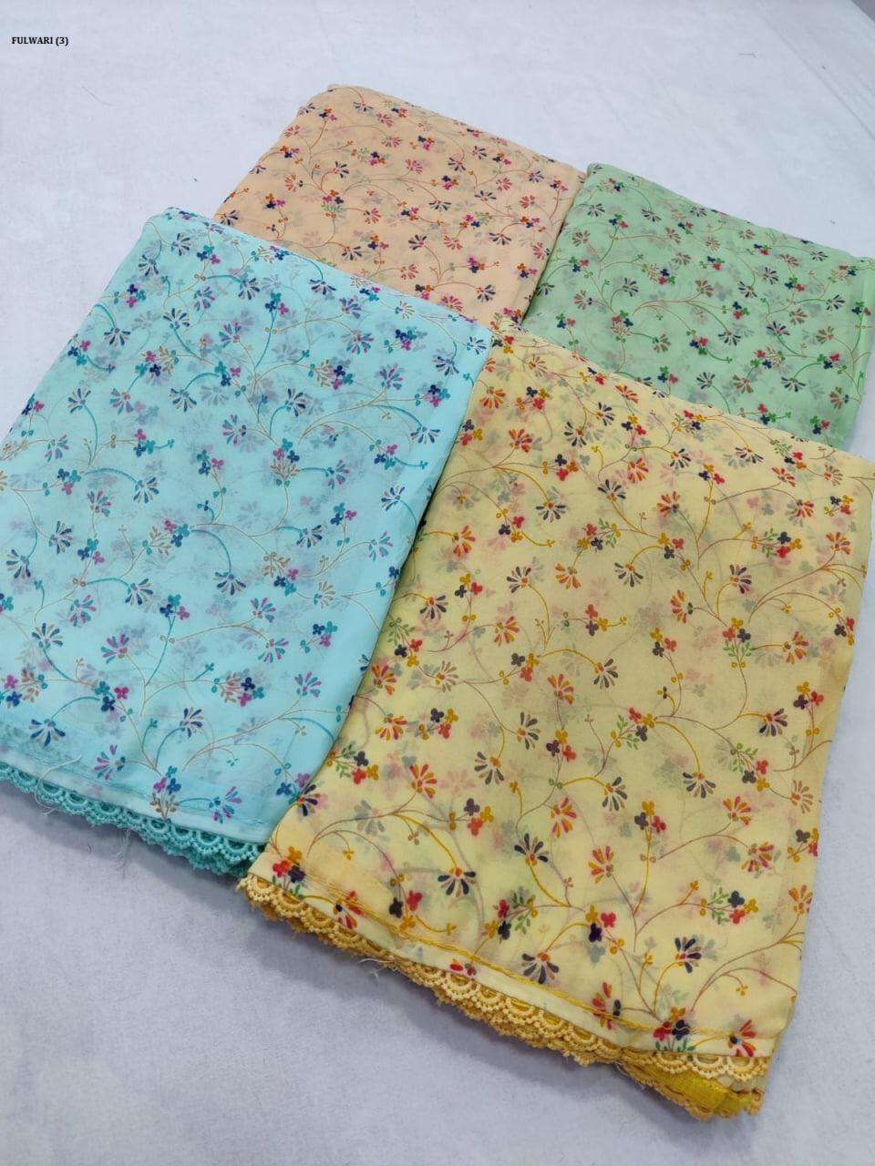 FULWARI BY SHREE MATARAM 01 TO 20 SERIES INDIAN TRADITIONAL WEAR COLLECTION BEAUTIFUL STYLISH FANCY COLORFUL PARTY WEAR & OCCASIONAL WEAR COTTON PRINT SAREES AT WHOLESALE PRICE