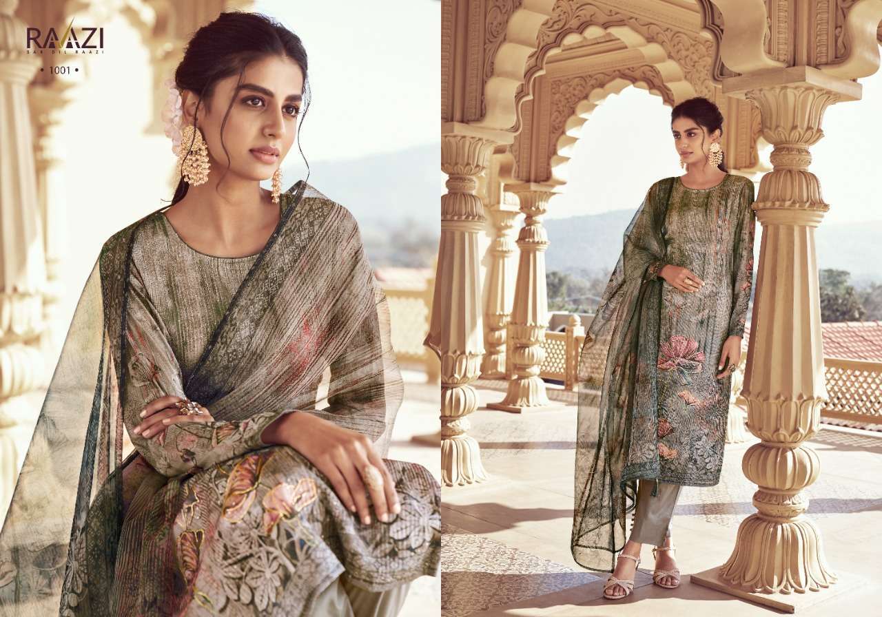 AISHA BY RAMA FASHION 1001 TO 1008 SERIES BEAUTIFUL SUITS COLORFUL STYLISH FANCY CASUAL WEAR & ETHNIC WEAR CHINNON PRINT DRESSES AT WHOLESALE PRICE