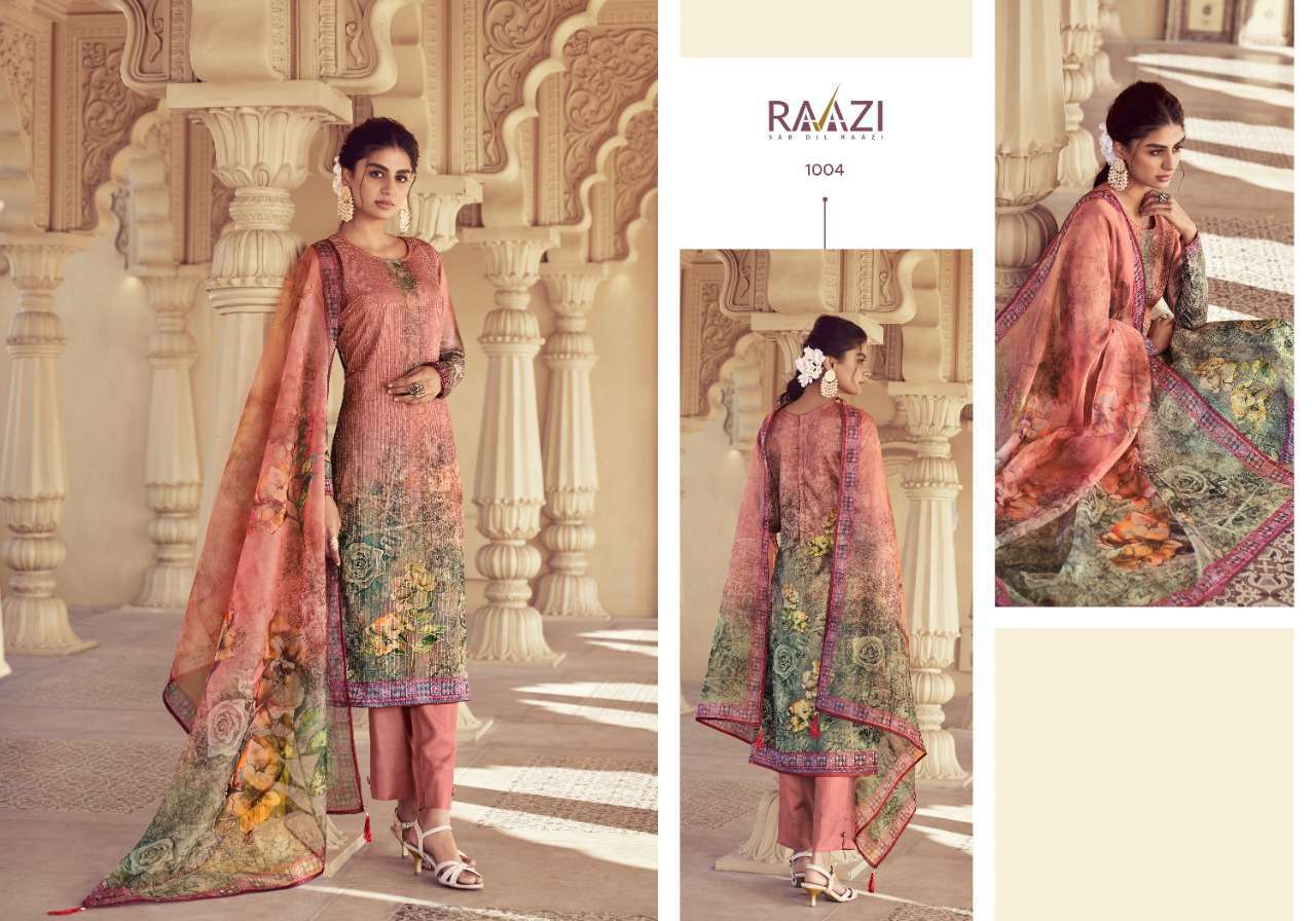 AISHA BY RAMA FASHION 1001 TO 1008 SERIES BEAUTIFUL SUITS COLORFUL STYLISH FANCY CASUAL WEAR & ETHNIC WEAR CHINNON PRINT DRESSES AT WHOLESALE PRICE