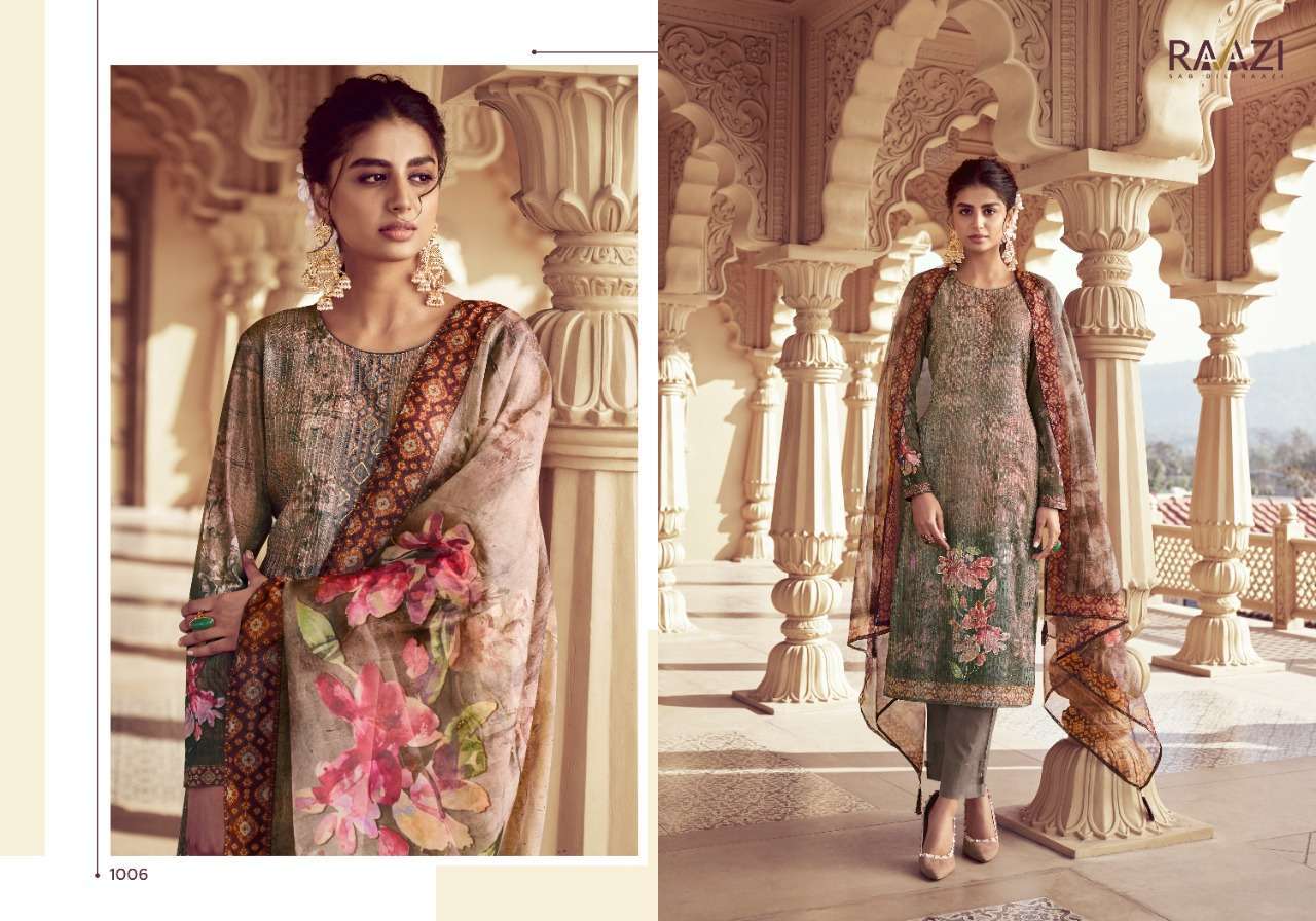 AISHA BY RAMA FASHION 1001 TO 1008 SERIES BEAUTIFUL SUITS COLORFUL STYLISH FANCY CASUAL WEAR & ETHNIC WEAR CHINNON PRINT DRESSES AT WHOLESALE PRICE