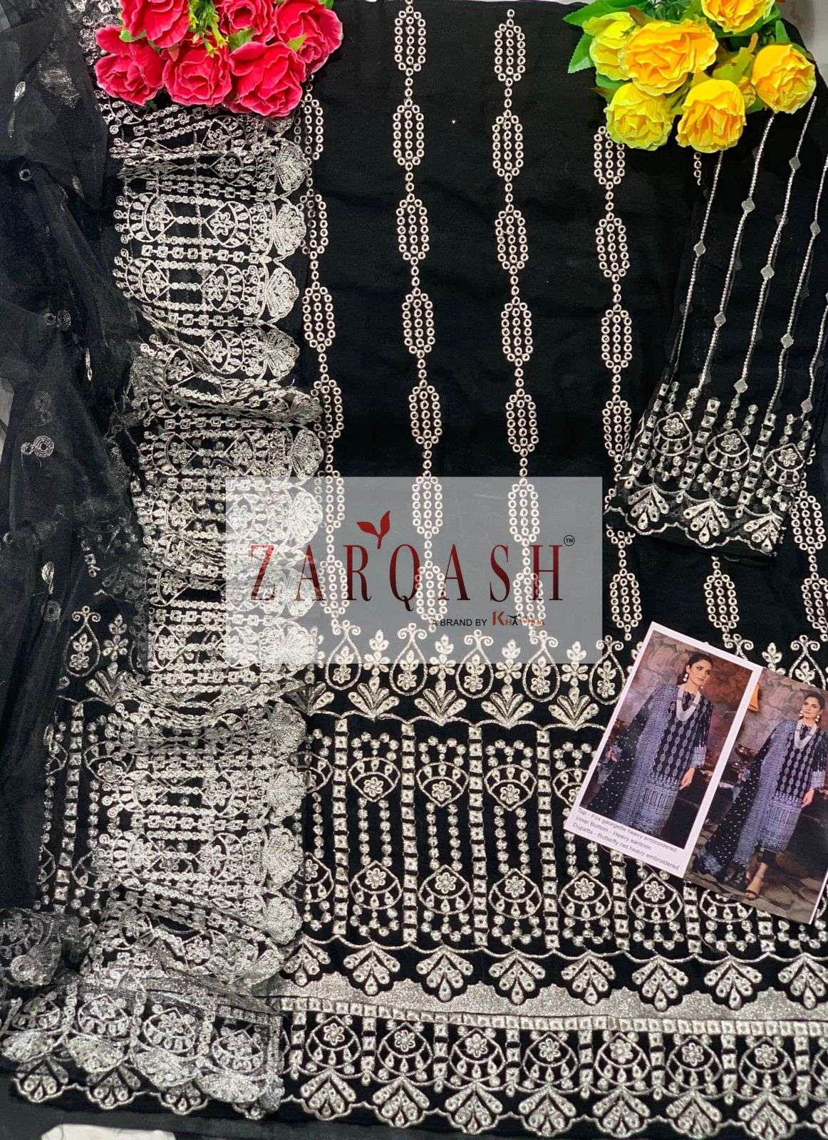 Adans Libas Vol-2 By Zarqash 2086 To 2091 Series Designer Festive Pakistani Suits Collection Beautiful Stylish Fancy Colorful Party Wear & Occasional Wear Faux Georgette Embroidered Dresses At Wholesale Price
