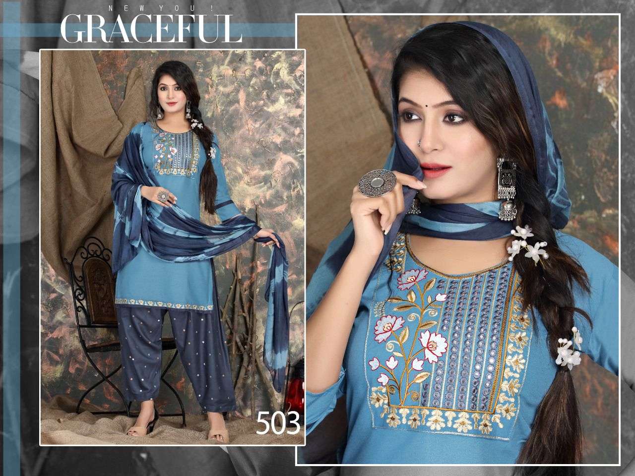 SELFIE VOL-3 BY K9 PLUS 501 TO 508 SERIES BEAUTIFUL SUITS COLORFUL STYLISH FANCY CASUAL WEAR & ETHNIC WEAR RAYON EMBROIDERED DRESSES AT WHOLESALE PRICE