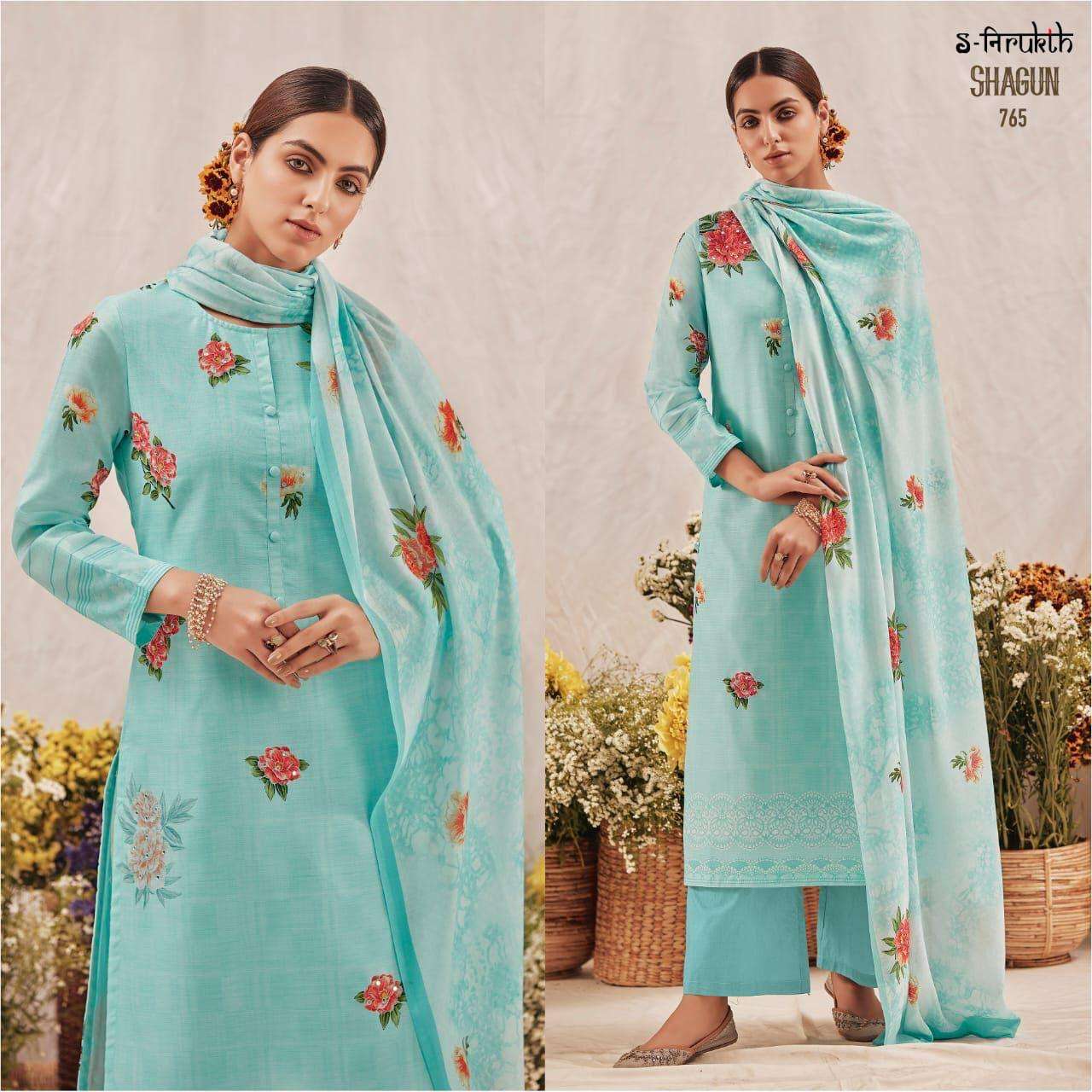 SHAGUN BY S-NIRUKTH BEAUTIFUL STYLISH SUITS FANCY COLORFUL CASUAL WEAR & ETHNIC WEAR & READY TO WEAR MUSLIN DIGITAL PRINTED DRESSES AT WHOLESALE PRICE