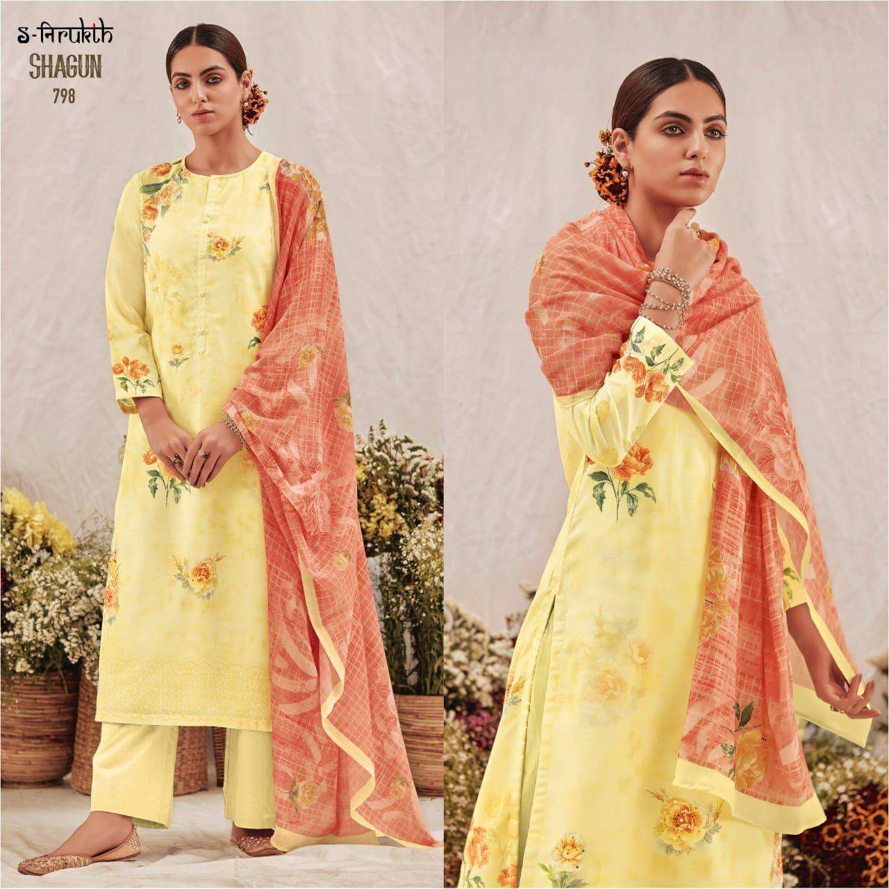 SHAGUN BY S-NIRUKTH BEAUTIFUL STYLISH SUITS FANCY COLORFUL CASUAL WEAR & ETHNIC WEAR & READY TO WEAR MUSLIN DIGITAL PRINTED DRESSES AT WHOLESALE PRICE