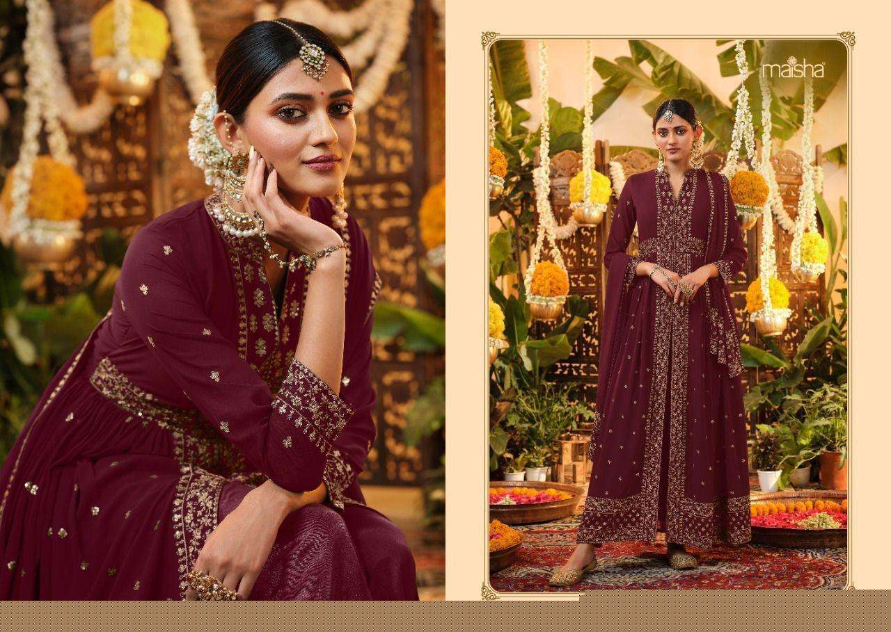 ZEYNEP BY MAISHA 11057 TO 11061 SERIES BEAUTIFUL STYLISH SUITS FANCY COLORFUL CASUAL WEAR & ETHNIC WEAR & READY TO WEAR GEORGETTE EMBROIDERED DRESSES AT WHOLESALE PRICE