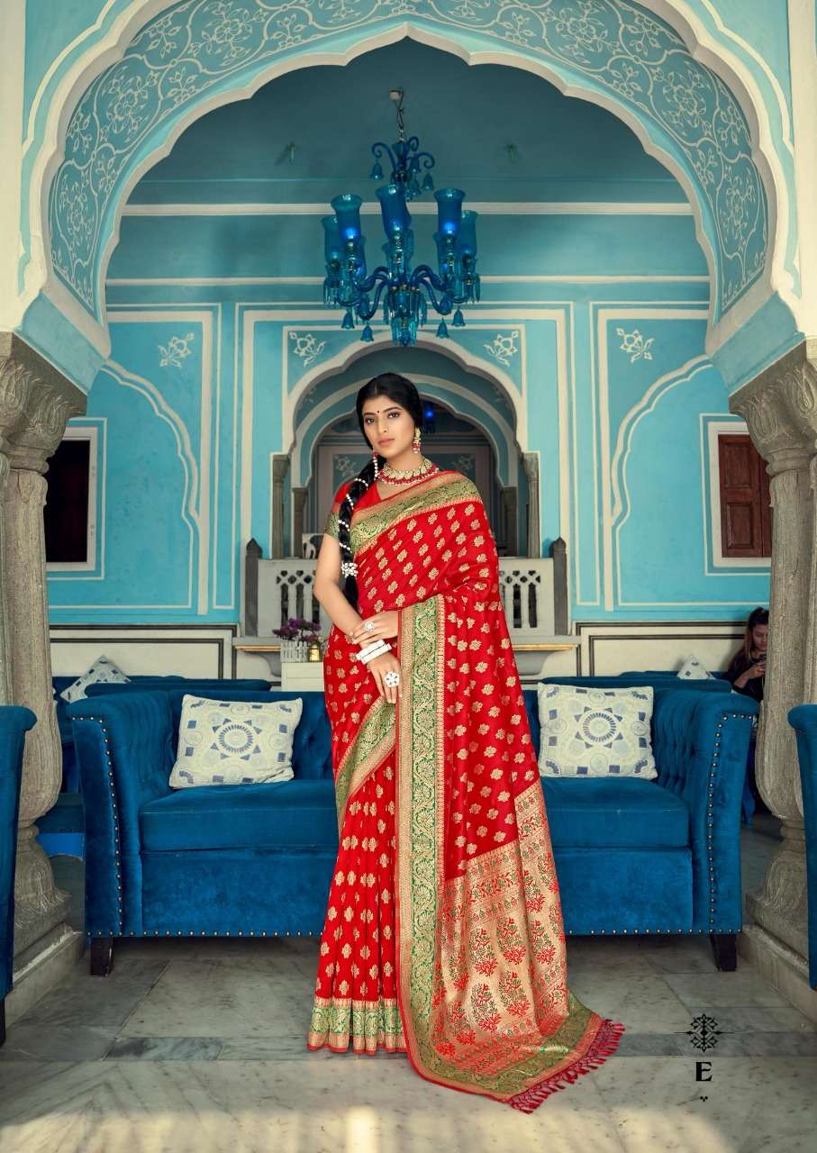 BANARASI WEAVES VOL-4 BY SHANGRILA A TO F SERIES INDIAN TRADITIONAL WEAR COLLECTION BEAUTIFUL STYLISH FANCY COLORFUL PARTY WEAR & OCCASIONAL WEAR HEAVY SILK SAREES AT WHOLESALE PRICE