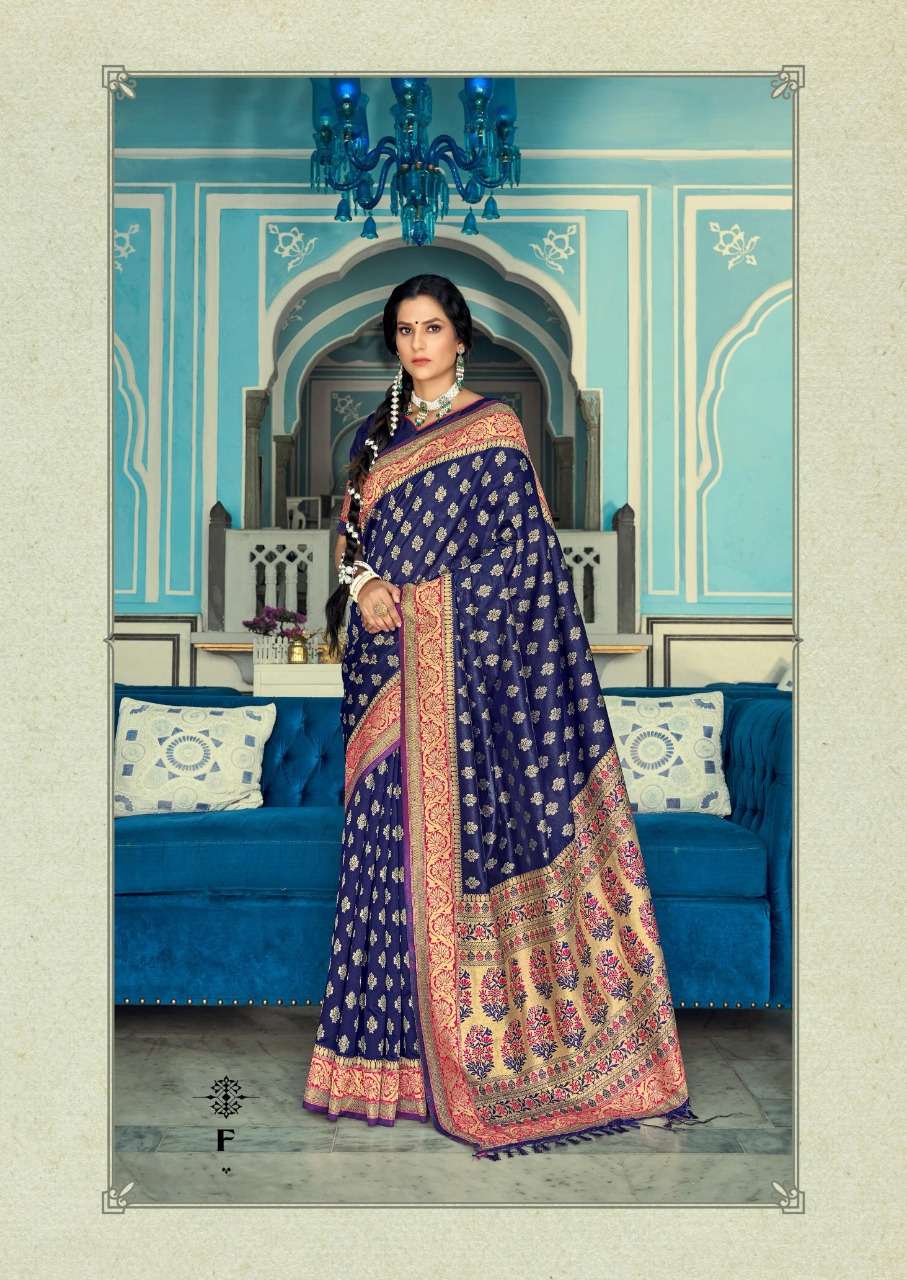 BANARASI WEAVES VOL-4 BY SHANGRILA A TO F SERIES INDIAN TRADITIONAL WEAR COLLECTION BEAUTIFUL STYLISH FANCY COLORFUL PARTY WEAR & OCCASIONAL WEAR HEAVY SILK SAREES AT WHOLESALE PRICE