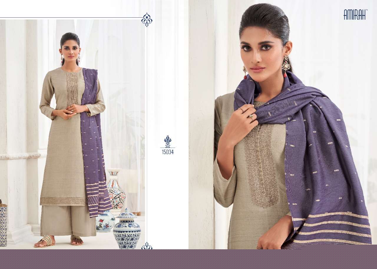 AARYA BY AMIRAH 15031 TO 15036 SERIES BEAUTIFUL STYLISH SHARARA SUITS FANCY COLORFUL CASUAL WEAR & ETHNIC WEAR & READY TO WEAR TUSSAR SILK DIGITAL PRINTED DRESSES AT WHOLESALE PRICE