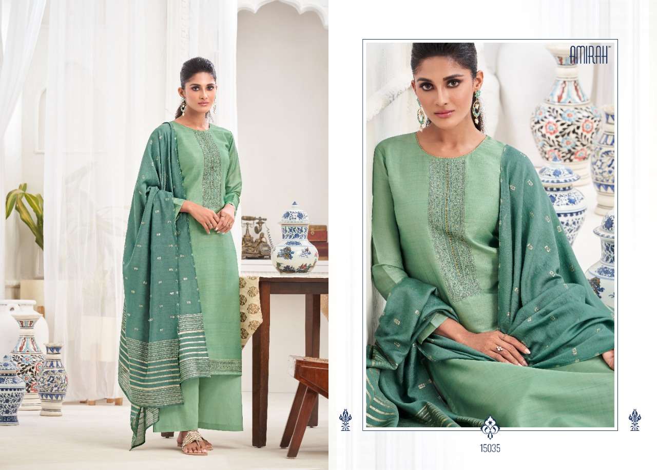 AARYA BY AMIRAH 15031 TO 15036 SERIES BEAUTIFUL STYLISH SHARARA SUITS FANCY COLORFUL CASUAL WEAR & ETHNIC WEAR & READY TO WEAR TUSSAR SILK DIGITAL PRINTED DRESSES AT WHOLESALE PRICE