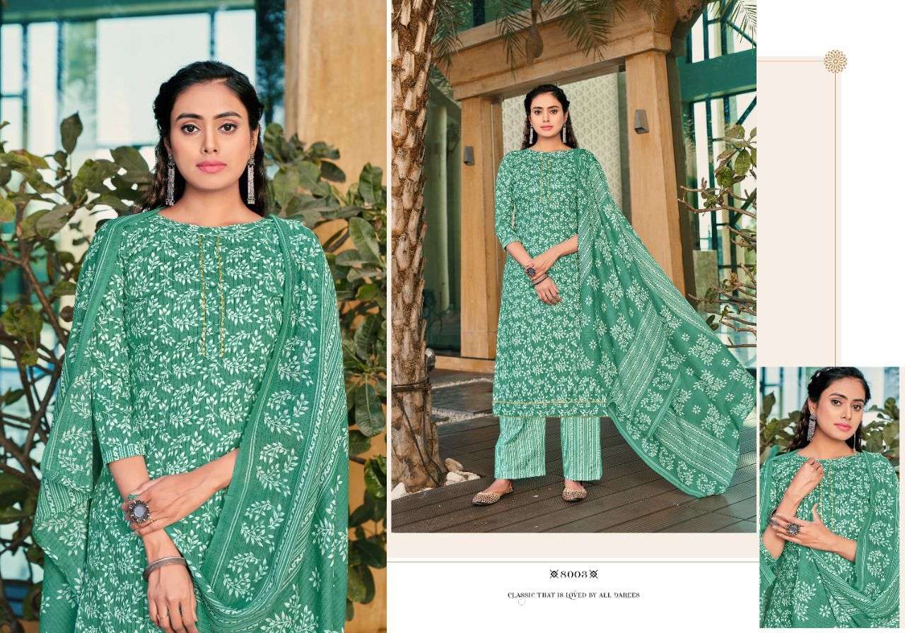 RUBY BY RADHA FAB 8001 TO 8010 SERIES BEAUTIFUL STYLISH SUITS FANCY COLORFUL CASUAL WEAR & ETHNIC WEAR & READY TO WEAR HEAVY COTTON PRINTED DRESSES AT WHOLESALE PRICE