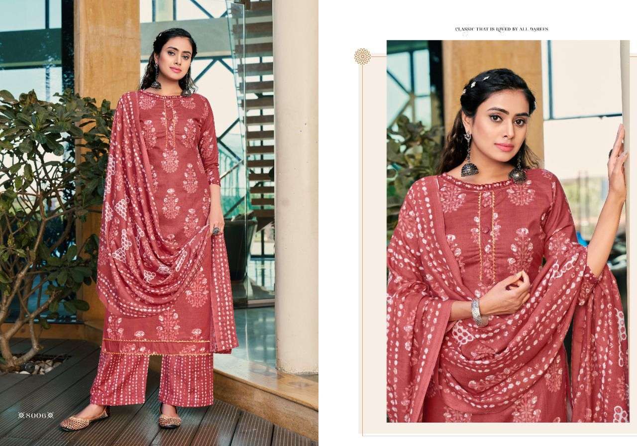 RUBY BY RADHA FAB 8001 TO 8010 SERIES BEAUTIFUL STYLISH SUITS FANCY COLORFUL CASUAL WEAR & ETHNIC WEAR & READY TO WEAR HEAVY COTTON PRINTED DRESSES AT WHOLESALE PRICE