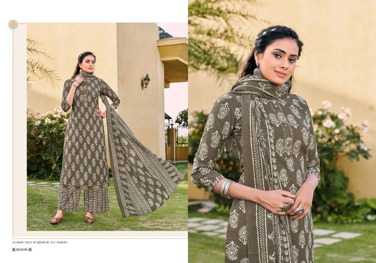 RUBY BY RADHA FAB 8001 TO 8010 SERIES BEAUTIFUL STYLISH SUITS FANCY COLORFUL CASUAL WEAR & ETHNIC WEAR & READY TO WEAR HEAVY COTTON PRINTED DRESSES AT WHOLESALE PRICE