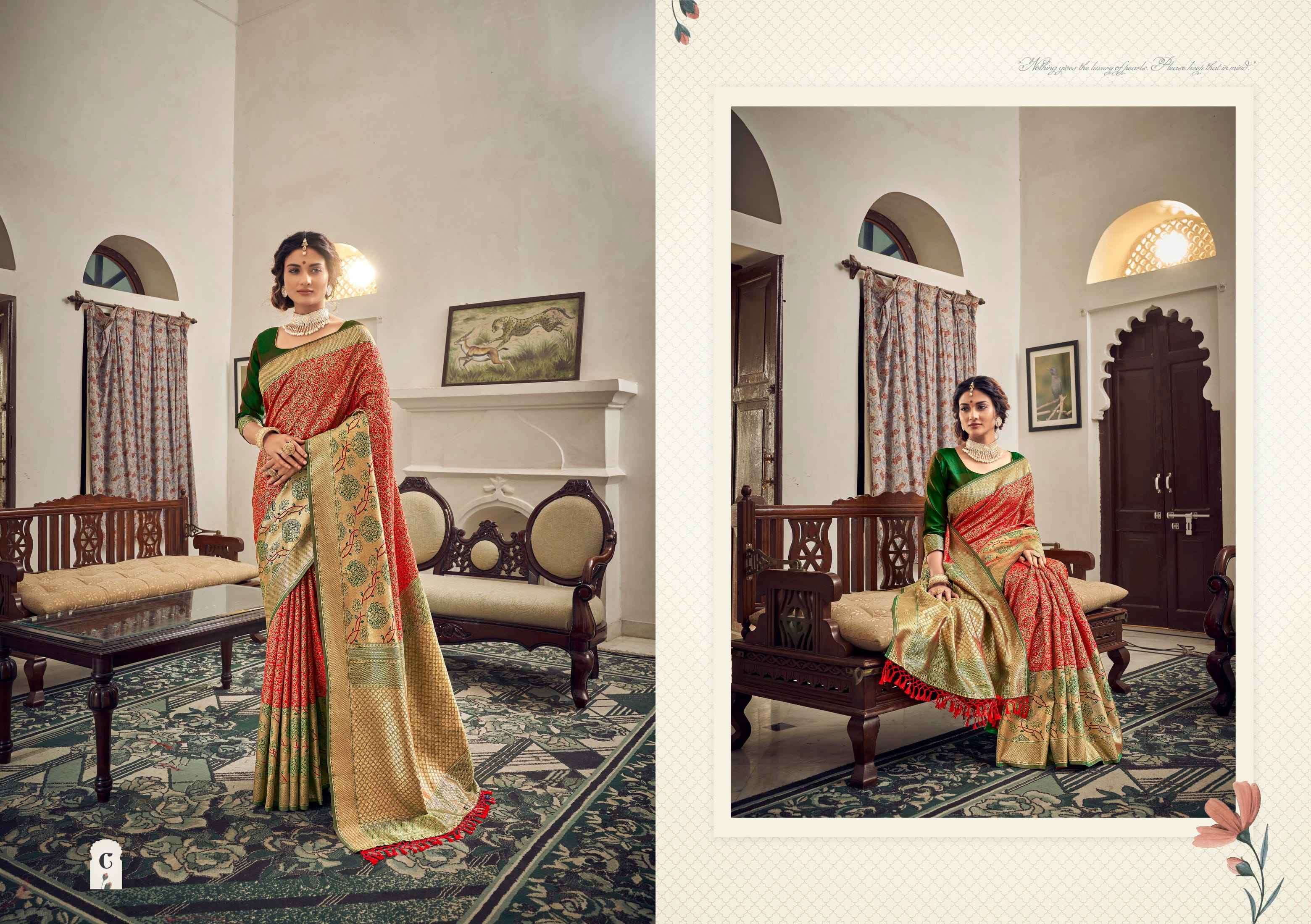 VARMALA SILK BY SHANGRILA A TO F SERIES INDIAN TRADITIONAL WEAR COLLECTION BEAUTIFUL STYLISH FANCY COLORFUL PARTY WEAR & OCCASIONAL WEAR PURE SILK SAREES AT WHOLESALE PRICE