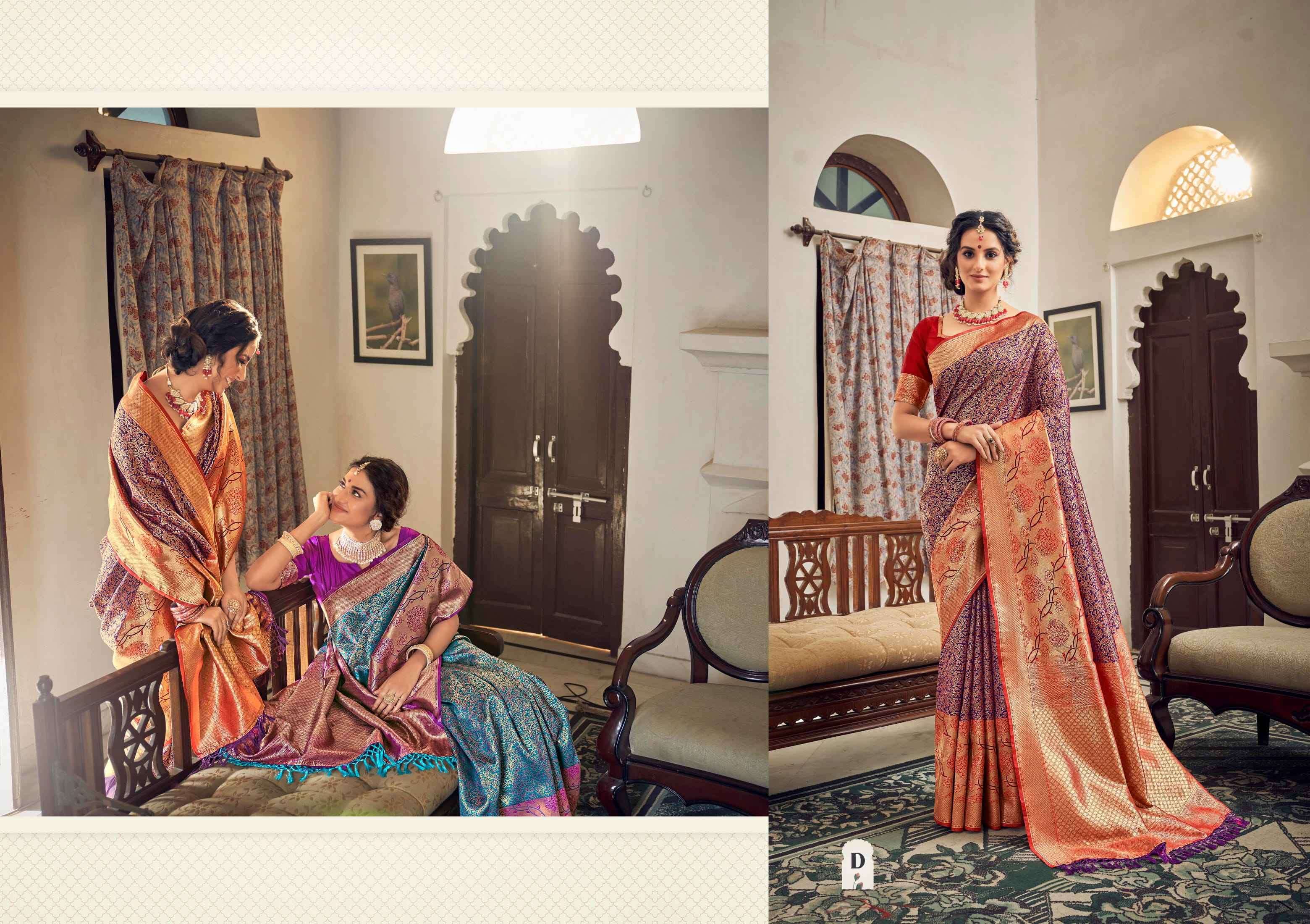 VARMALA SILK BY SHANGRILA A TO F SERIES INDIAN TRADITIONAL WEAR COLLECTION BEAUTIFUL STYLISH FANCY COLORFUL PARTY WEAR & OCCASIONAL WEAR PURE SILK SAREES AT WHOLESALE PRICE