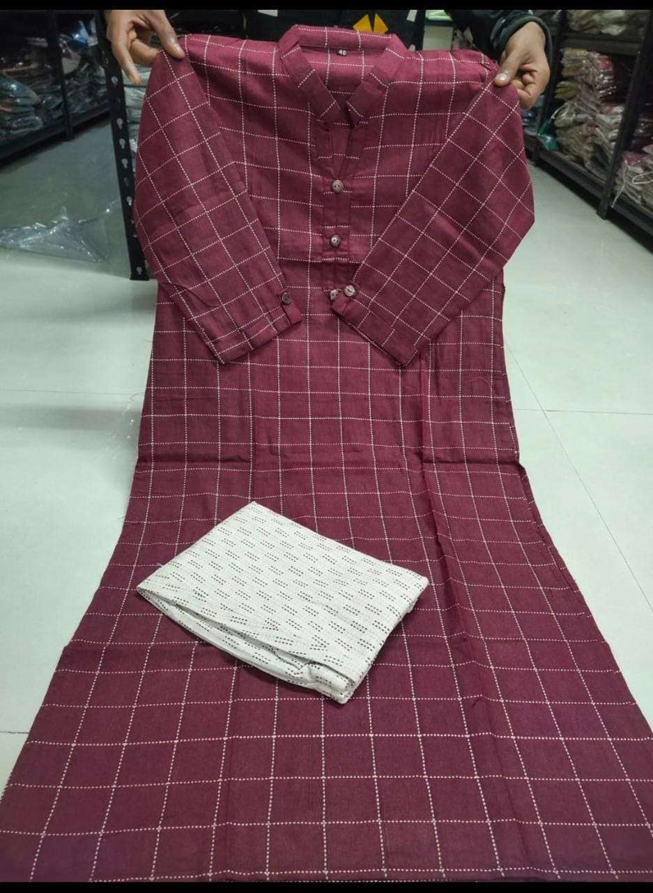 KT-1100 BY KAAMIRI 01 TO 08 SERIES DESIGNER BEAUTIFUL STYLISH FANCY COLORFUL PARTY WEAR & OCCASIONAL WEAR COTTON KHADI KURTIS AND BOTTOM AT WHOLESALE PRICE