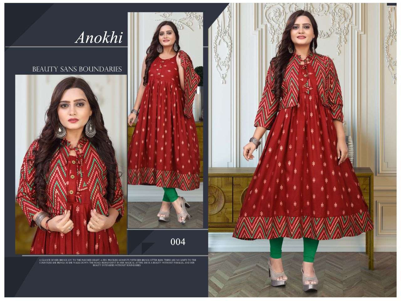 ANOKHI BY AKHAND JYOT 001 TO 010 SERIES DESIGNER STYLISH FANCY COLORFUL BEAUTIFUL PARTY WEAR & ETHNIC WEAR COLLECTION PURE RAYON KURTIS AT WHOLESALE PRICE