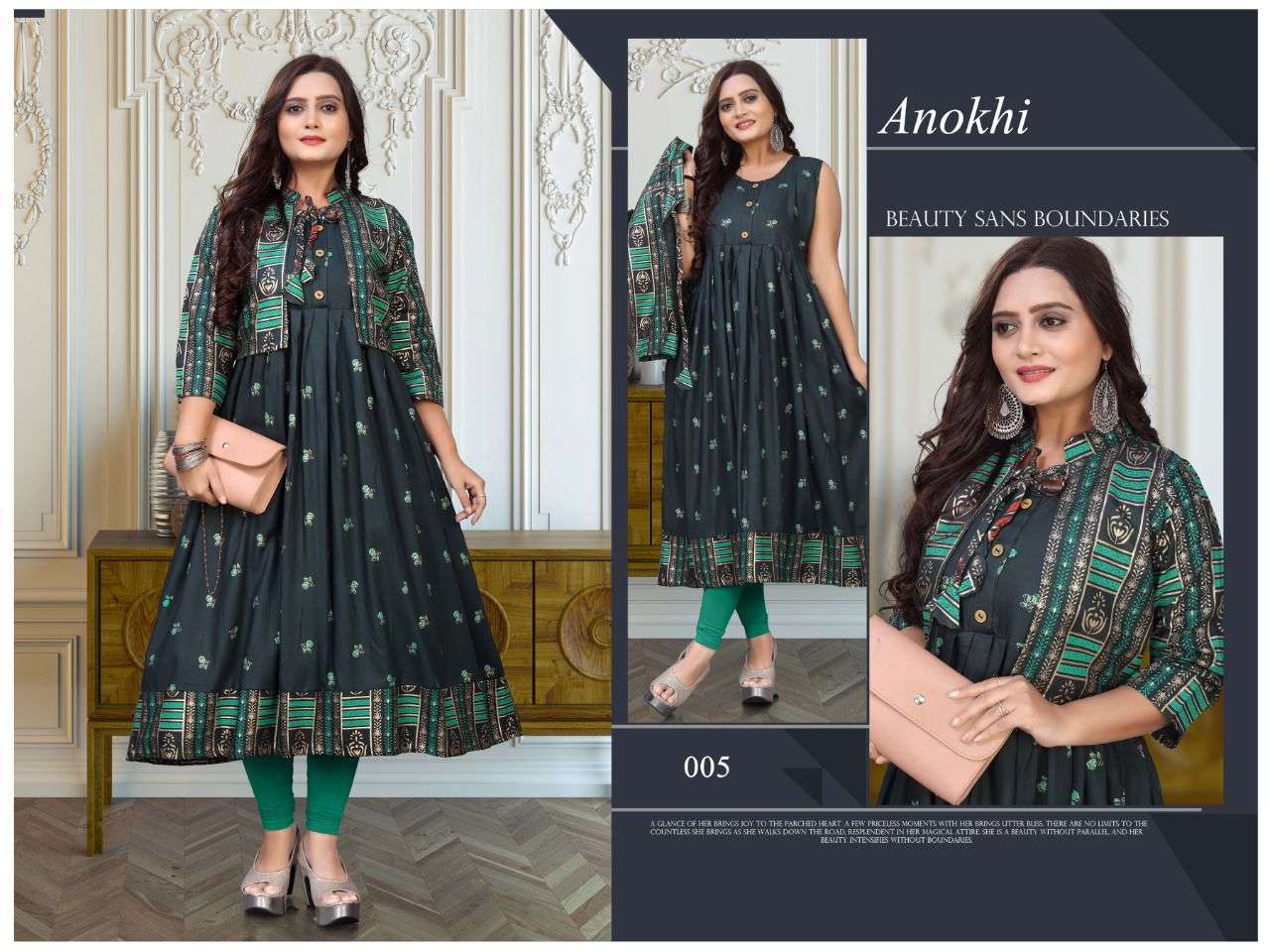 ANOKHI BY AKHAND JYOT 001 TO 010 SERIES DESIGNER STYLISH FANCY COLORFUL BEAUTIFUL PARTY WEAR & ETHNIC WEAR COLLECTION PURE RAYON KURTIS AT WHOLESALE PRICE