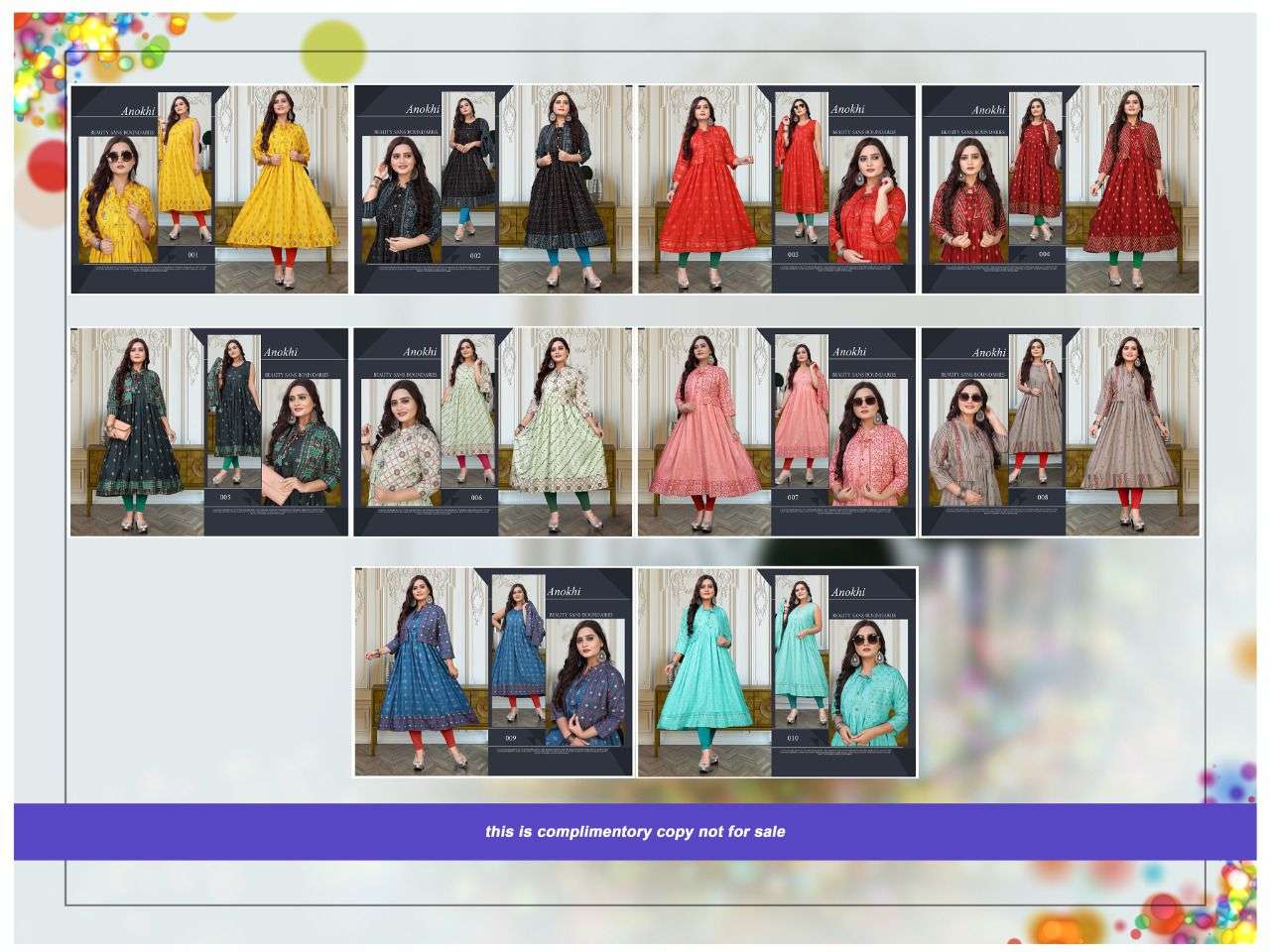 ANOKHI BY AKHAND JYOT 001 TO 010 SERIES DESIGNER STYLISH FANCY COLORFUL BEAUTIFUL PARTY WEAR & ETHNIC WEAR COLLECTION PURE RAYON KURTIS AT WHOLESALE PRICE