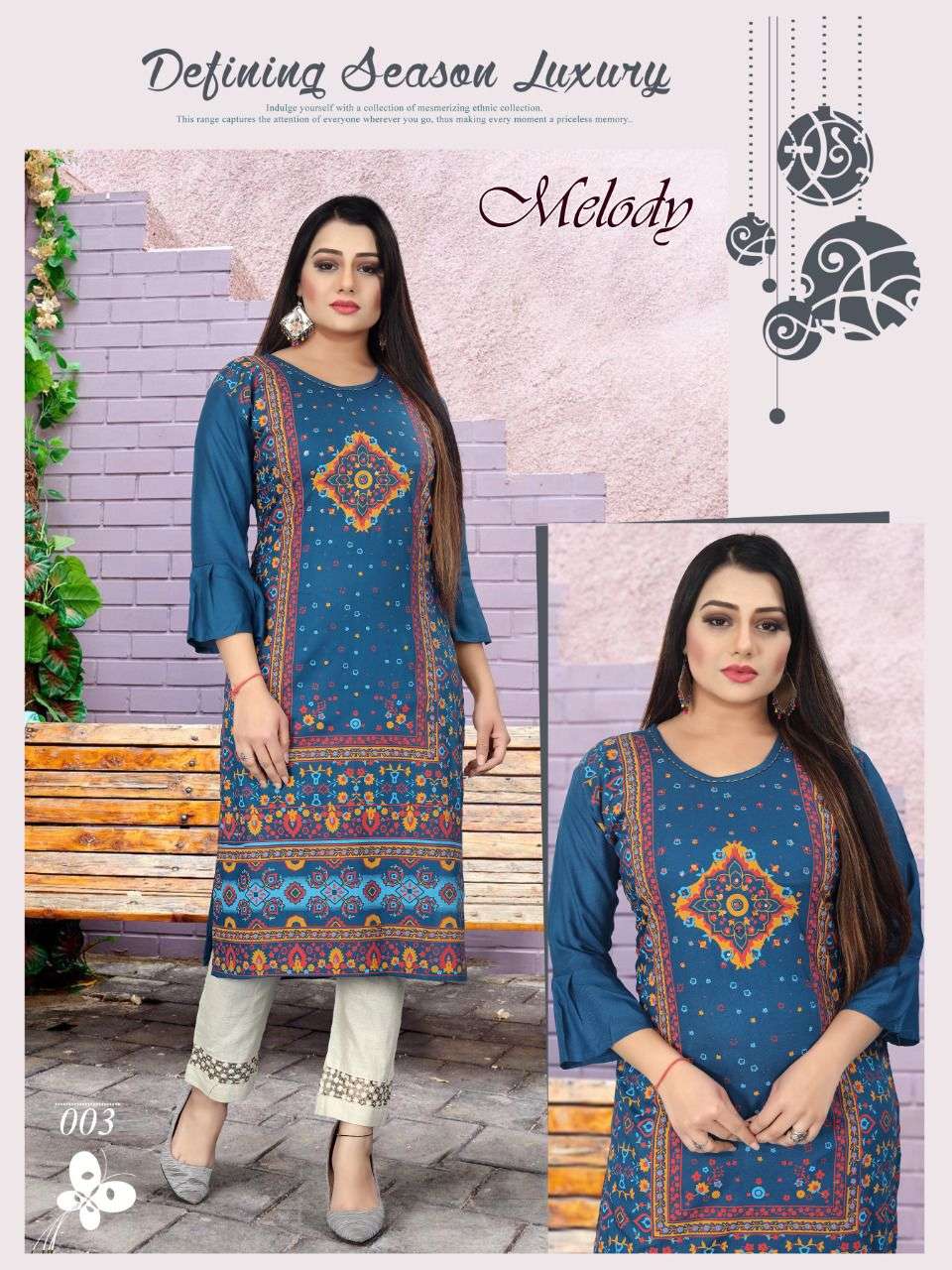 MELODY BY AKHAND JYOT 001 TO 010 SERIES DESIGNER STYLISH FANCY COLORFUL BEAUTIFUL PARTY WEAR & ETHNIC WEAR COLLECTION PURE RAYON KURTIS AT WHOLESALE PRICE