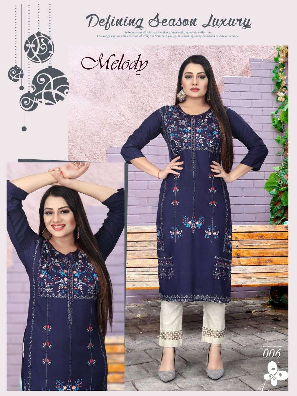 MELODY BY AKHAND JYOT 001 TO 010 SERIES DESIGNER STYLISH FANCY COLORFUL BEAUTIFUL PARTY WEAR & ETHNIC WEAR COLLECTION PURE RAYON KURTIS AT WHOLESALE PRICE