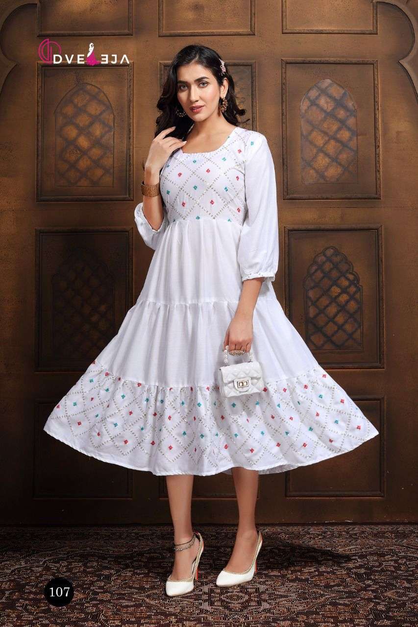 SIYA BY DVEEJA 101 TO 108 SERIES DESIGNER STYLISH FANCY COLORFUL BEAUTIFUL PARTY WEAR & ETHNIC WEAR COLLECTION HEAVY RAYON KURTIS AT WHOLESALE PRICE