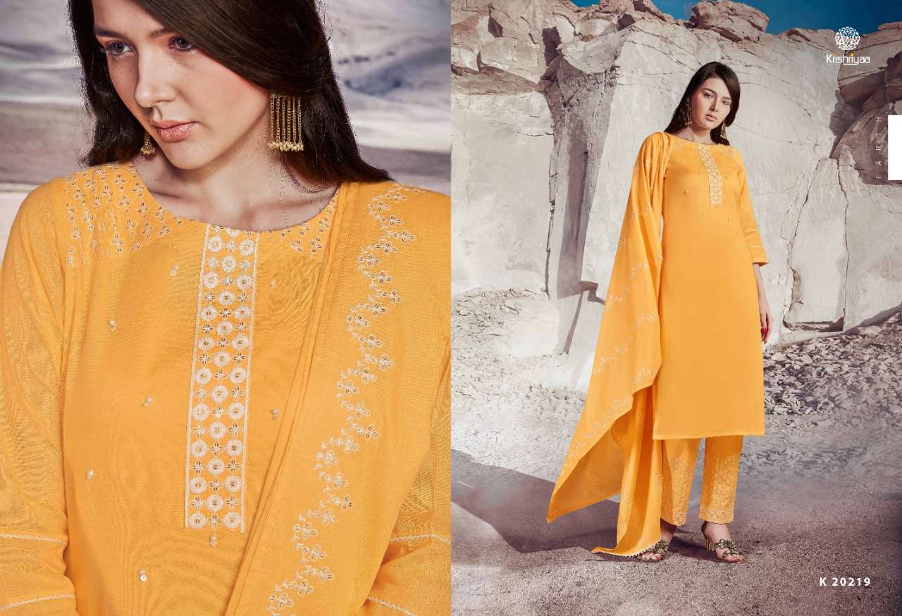EARTH BY KRISHRIYAA 20215 TO 20219 SERIES BEAUTIFUL SUITS COLORFUL STYLISH FANCY CASUAL WEAR & ETHNIC WEAR SOFT MAL DRESSES AT WHOLESALE PRICE