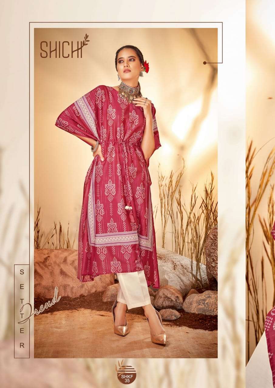 KAYA BY SHICHI 31 TO 36 SERIES DESIGNER STYLISH FANCY COLORFUL BEAUTIFUL PARTY WEAR & ETHNIC WEAR COLLECTION MUSLIN VISCOSE KURTIS AT WHOLESALE PRICE